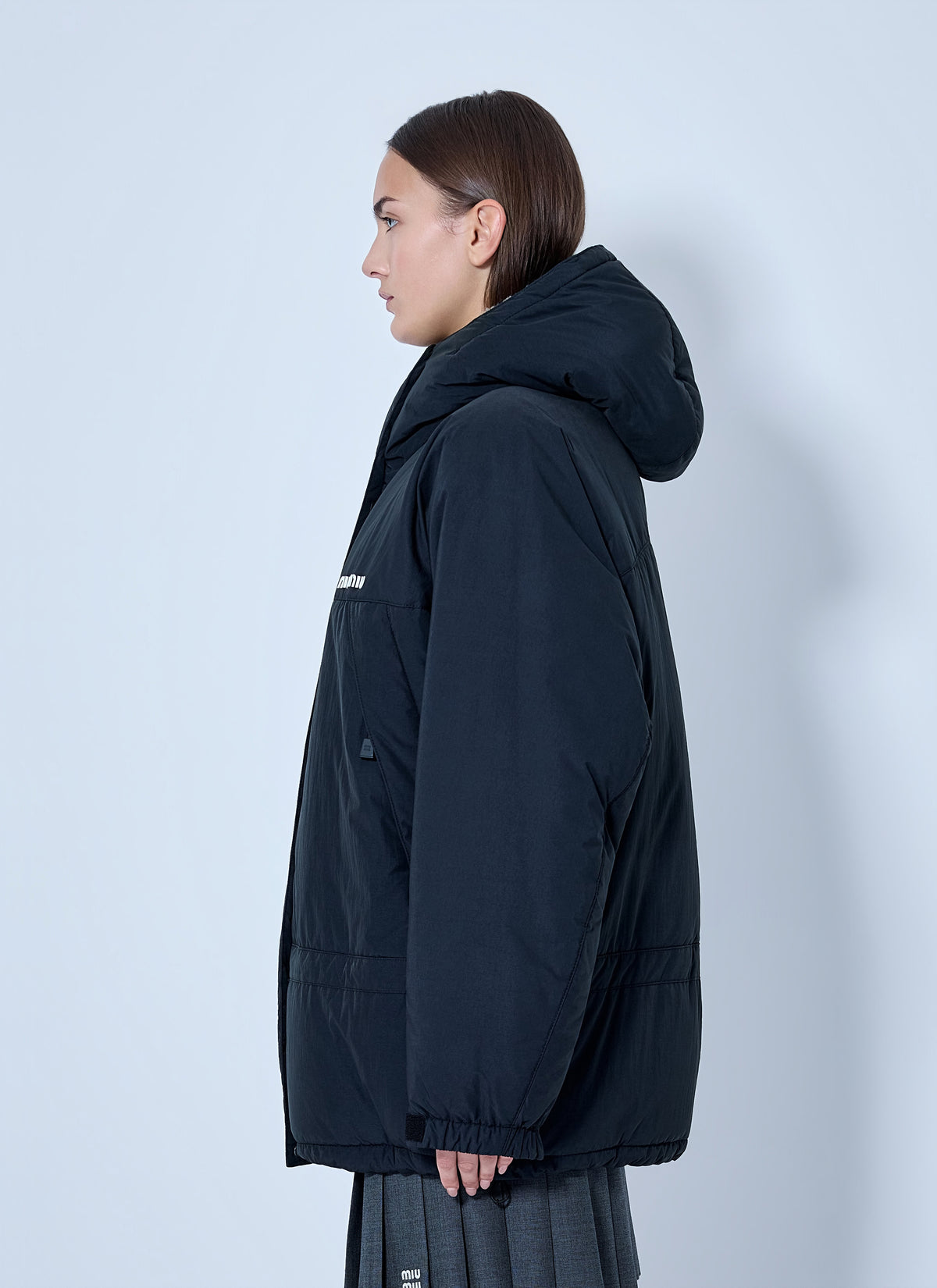 Miu Miu Women Pongé Down Jacket MIU MIU