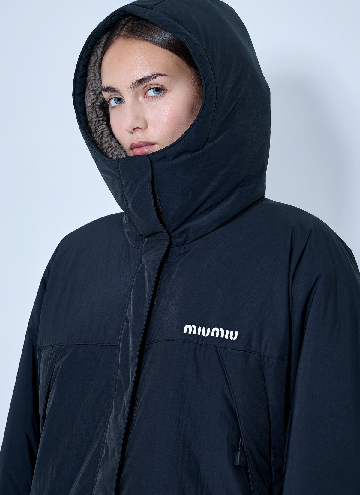 Miu Miu Women Pongé Down Jacket MIU MIU