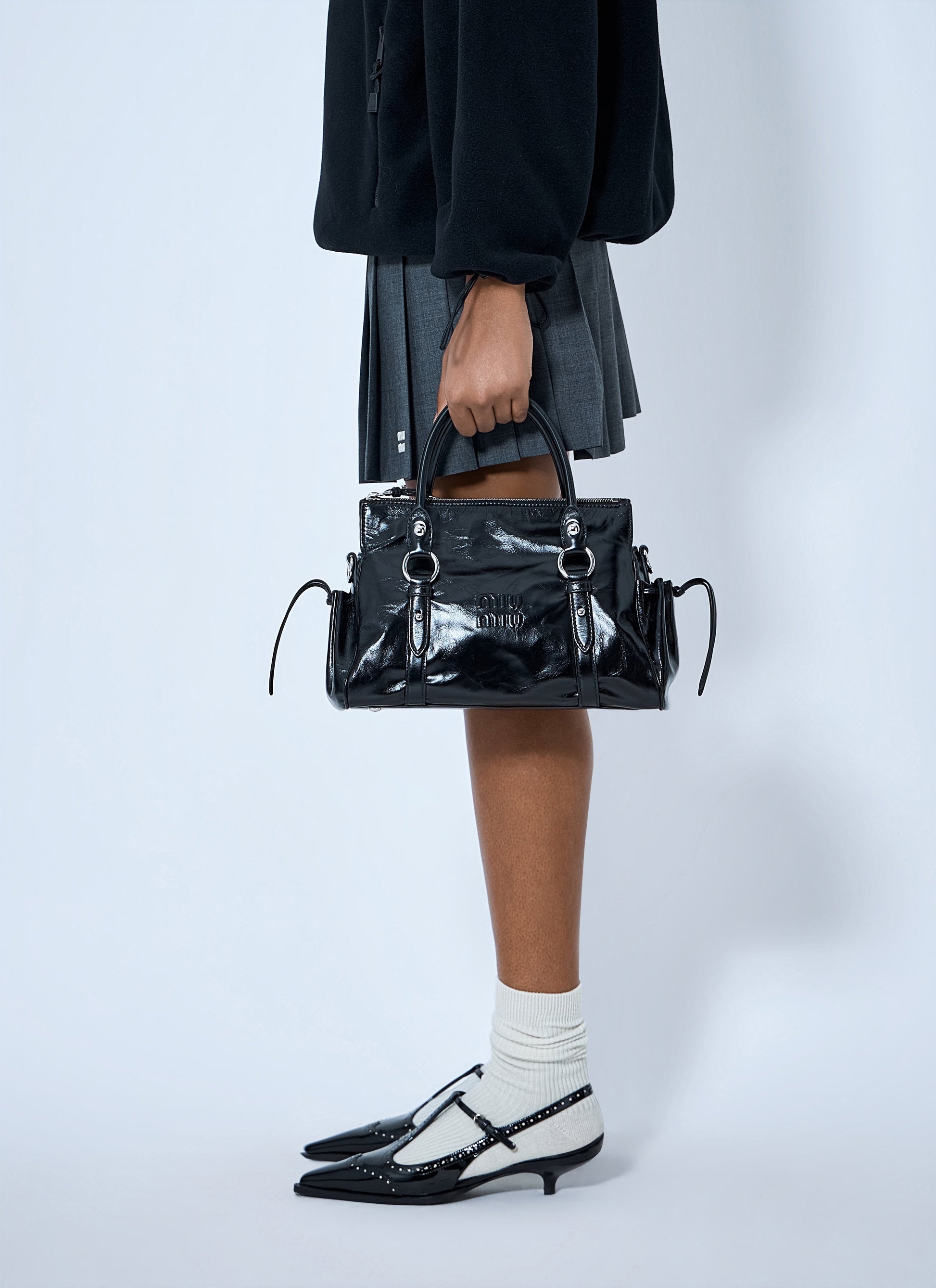 Miu Miu Women Patent Leather Handbag MIU MIU