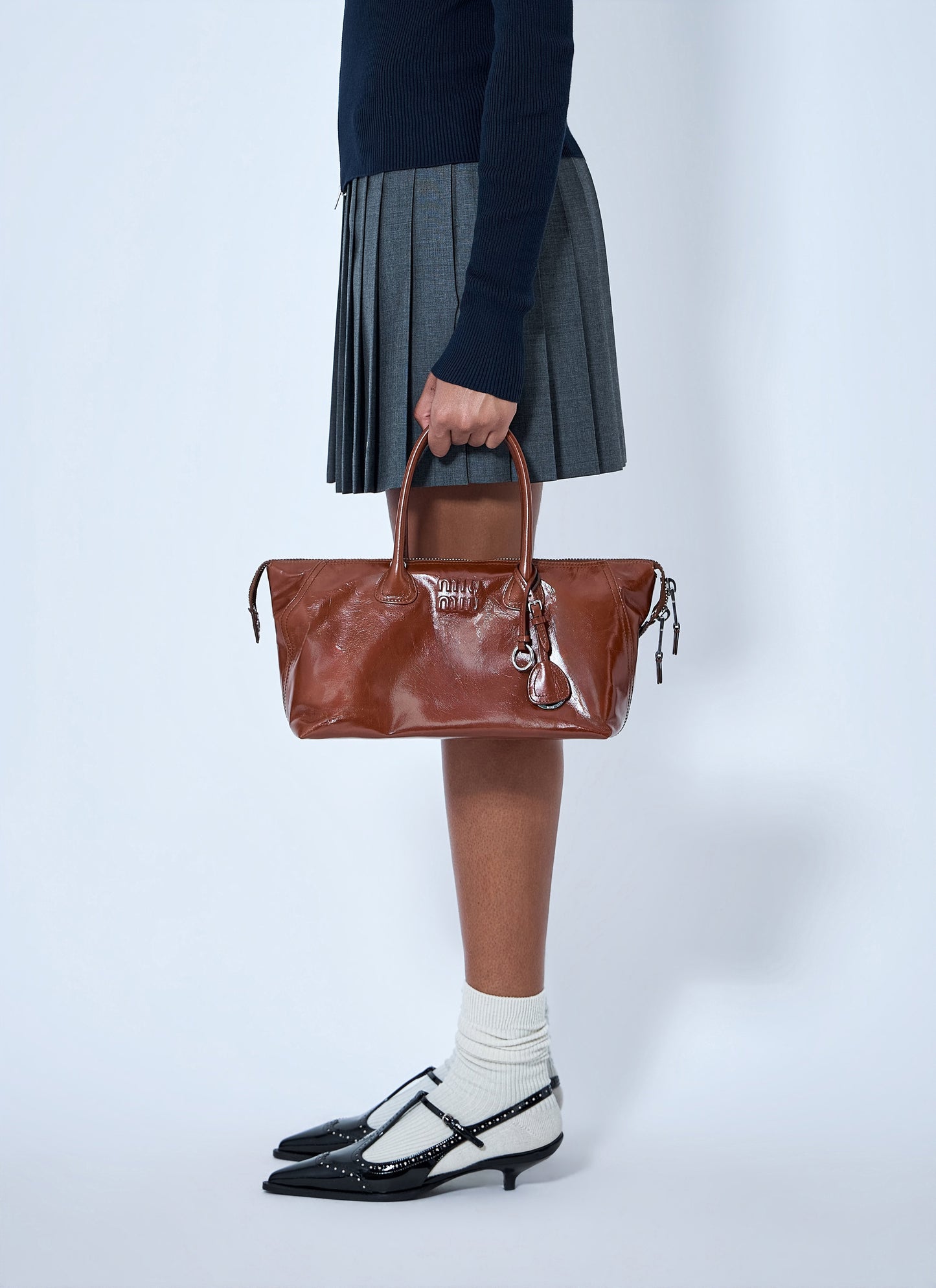 Miu Miu Women Leather Top Handle Bag MIU MIU