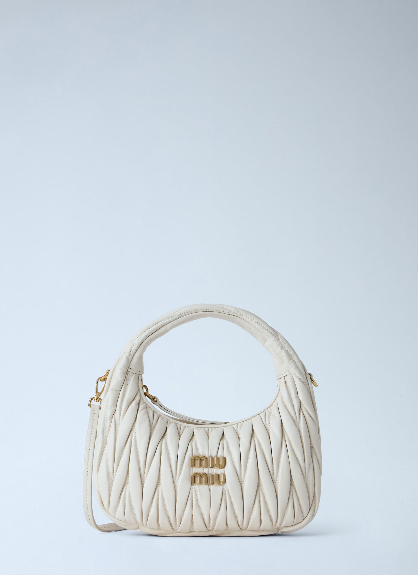 Miu Miu Women Small Wander Matelassé Hobo Bag MIU MIU