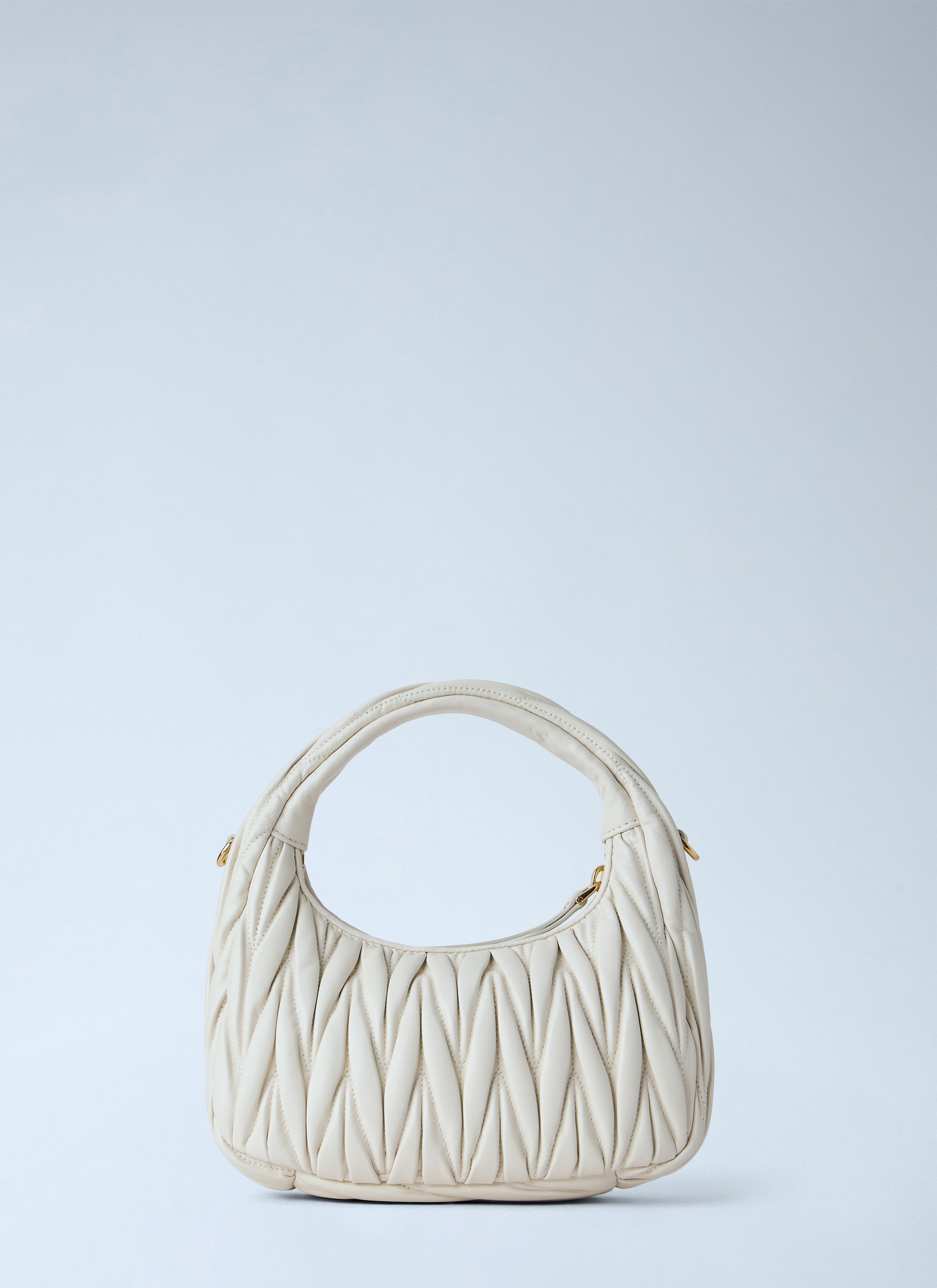 Miu Miu Women Small Wander Matelassé Hobo Bag MIU MIU