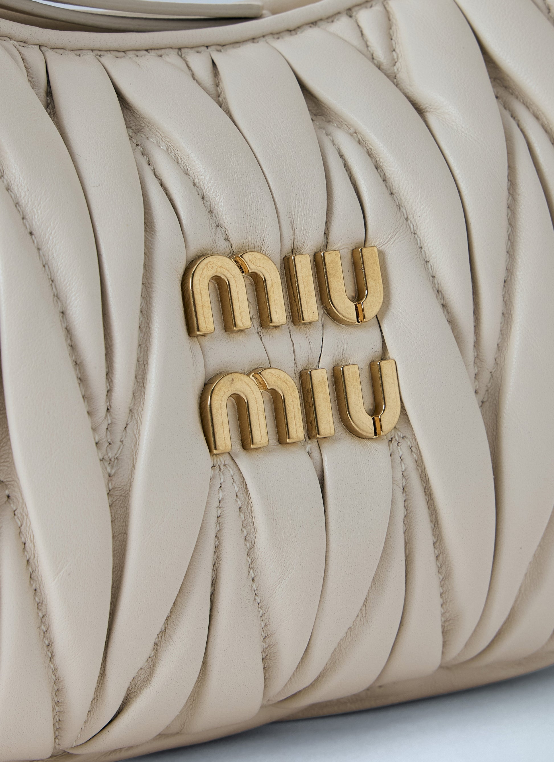 Miu Miu Women Small Wander Matelassé Hobo Bag MIU MIU