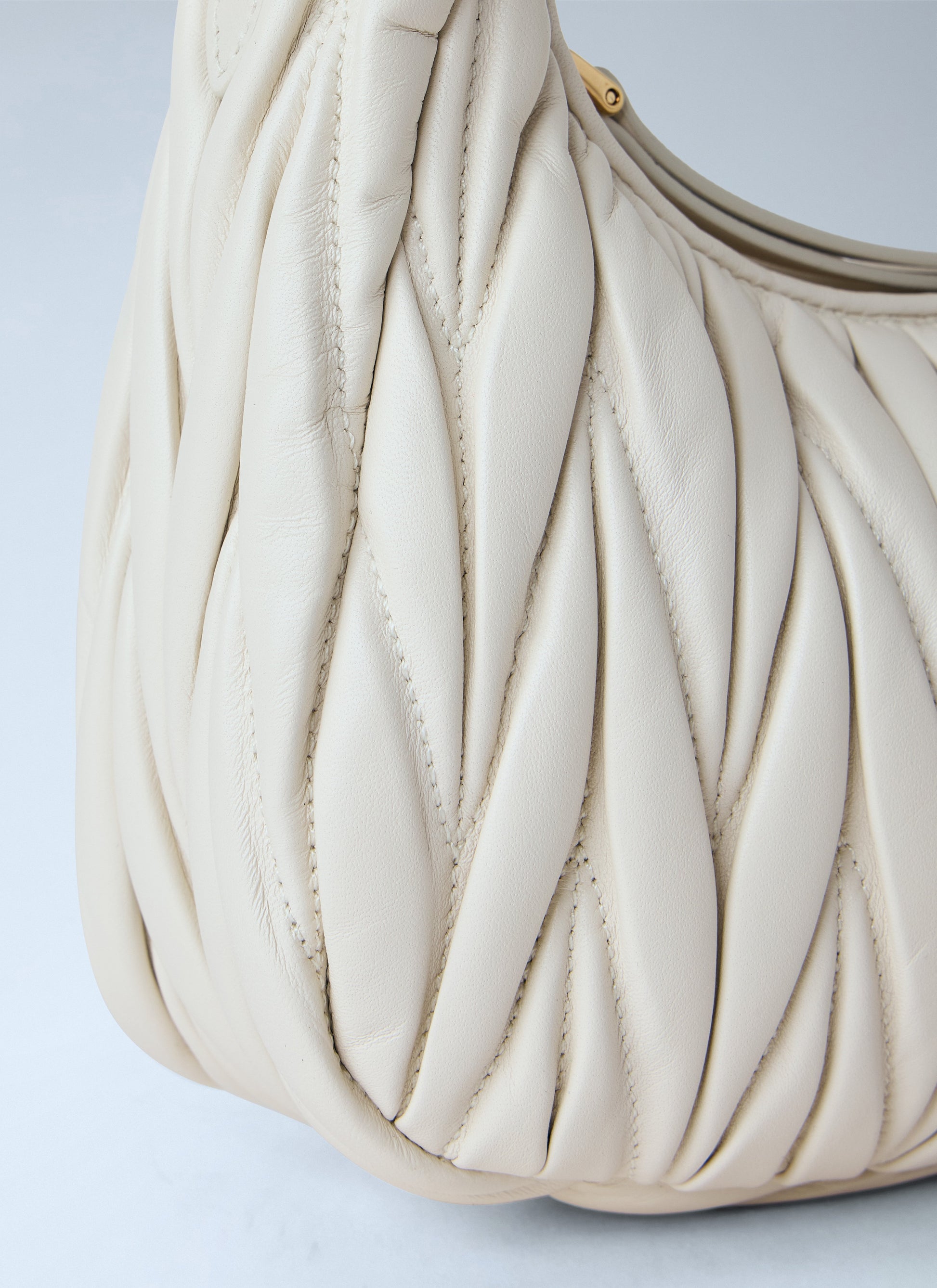 Miu Miu Women Small Wander Matelassé Hobo Bag MIU MIU