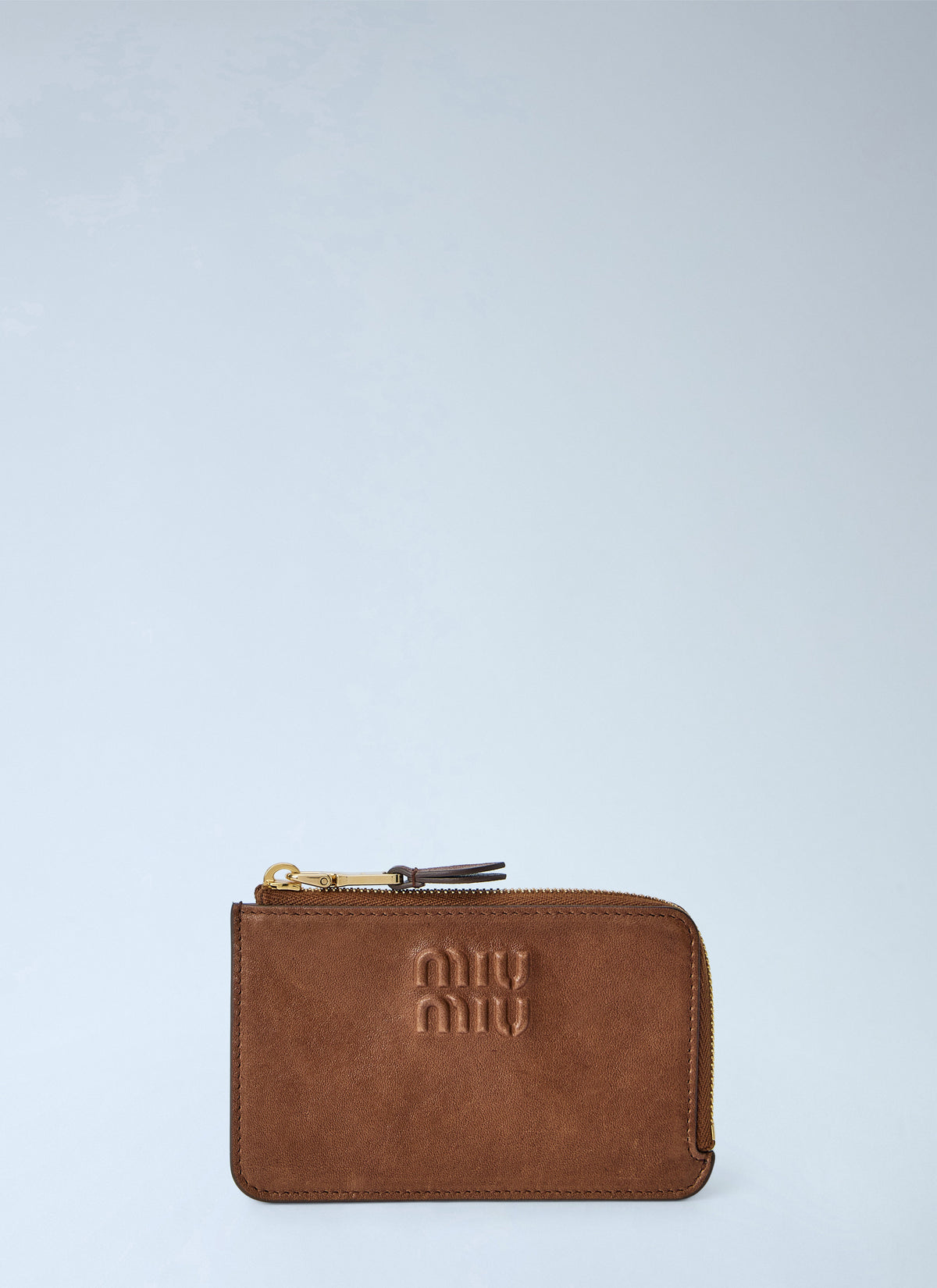 Miu Miu Women Oak Nappa Leather Envelope Card Holder MIU MIU