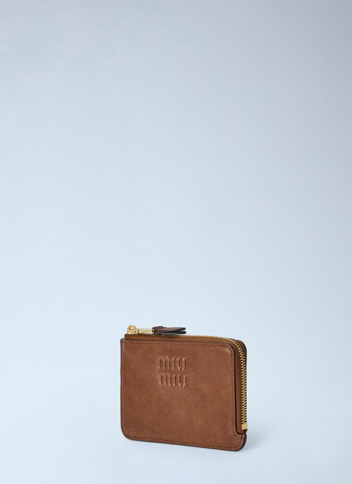 Miu Miu Women Oak Nappa Leather Envelope Card Holder MIU MIU