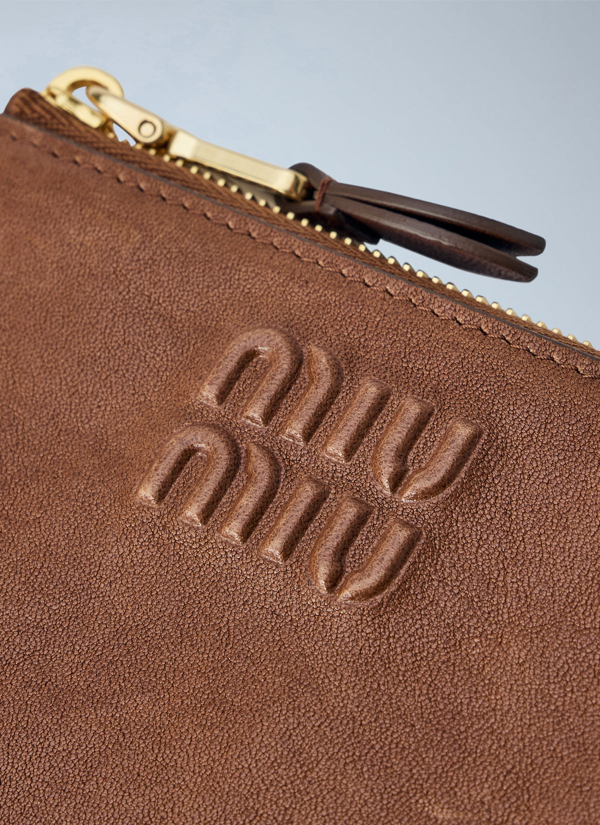 Miu Miu Women Oak Nappa Leather Envelope Card Holder MIU MIU