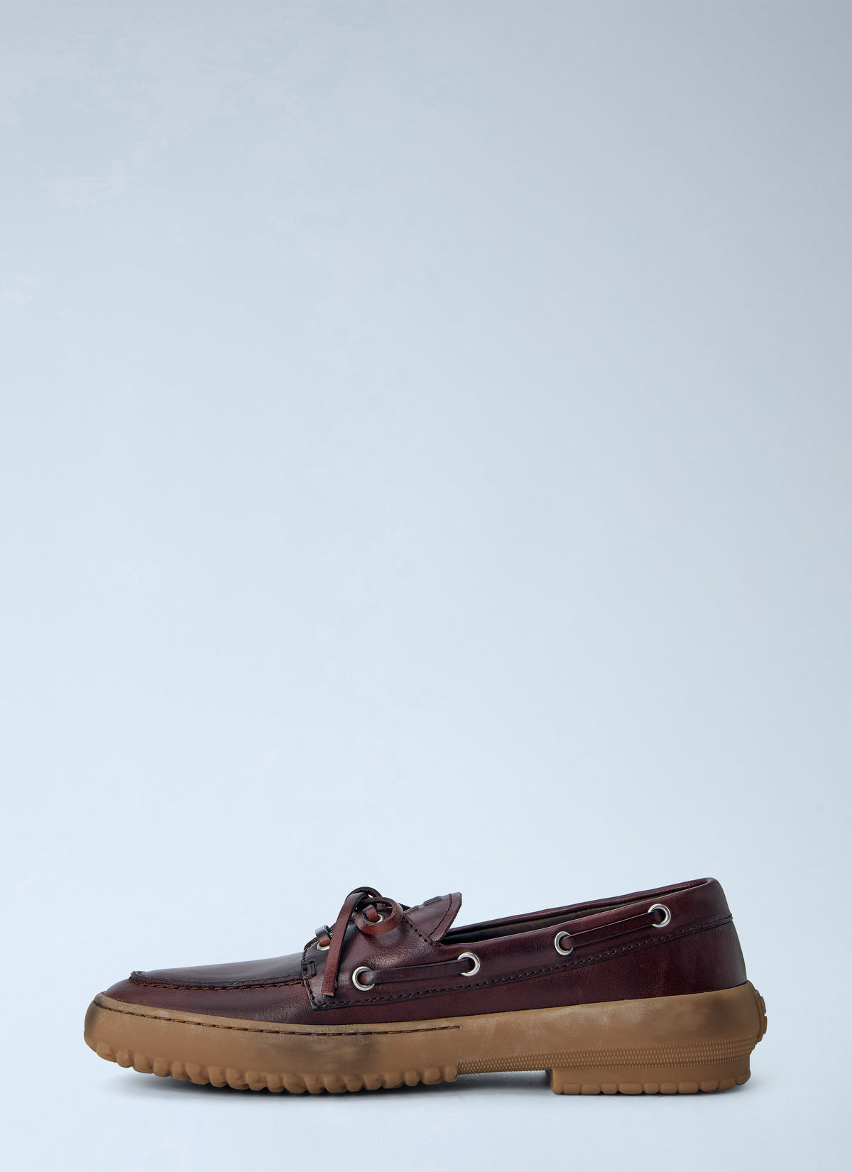 Miu Miu Women Leather Deck Shoes MIU MIU