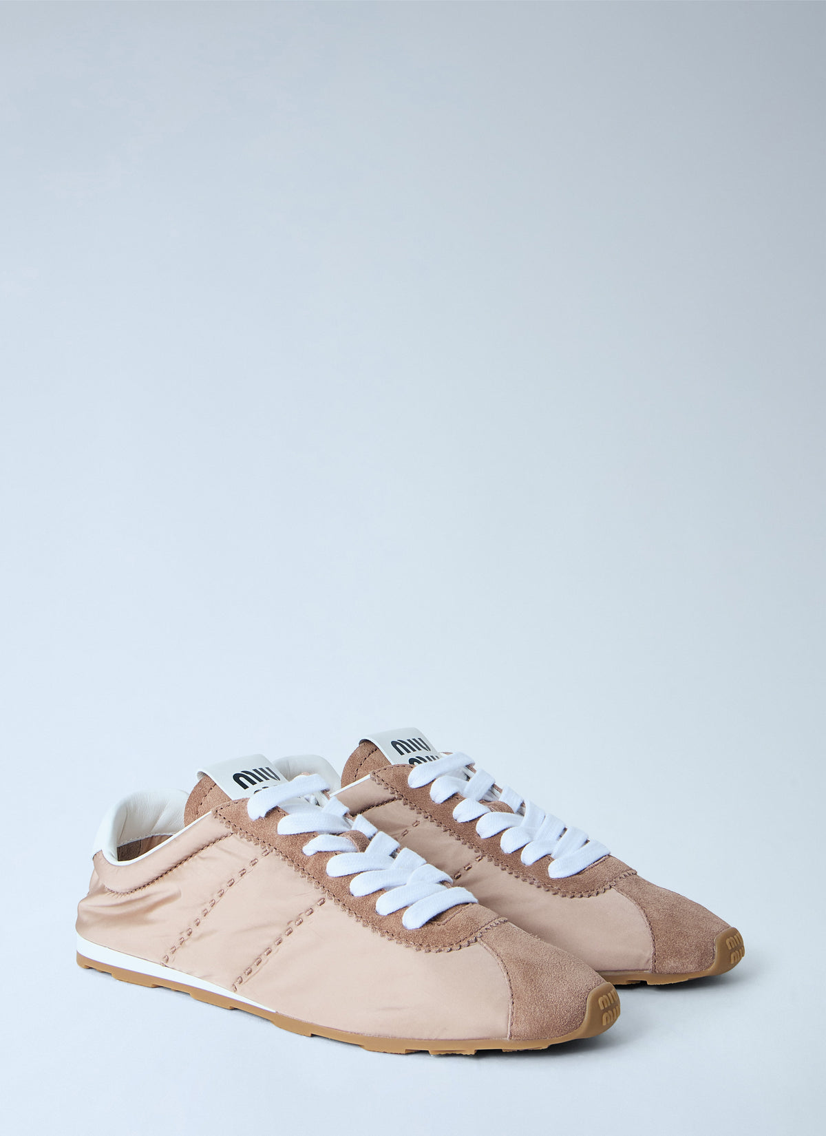 Miu Miu Women Plume Technical Fabric And Suede Sneakers MIU MIU