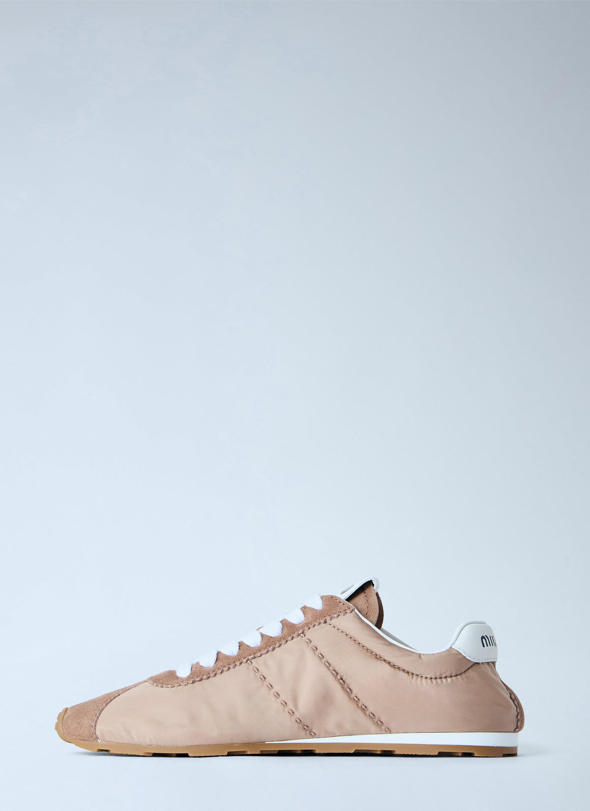 Miu Miu Women Plume Technical Fabric And Suede Sneakers MIU MIU