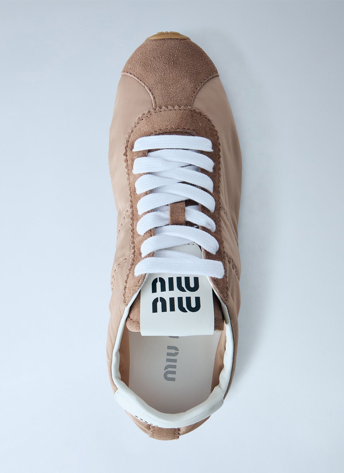Miu Miu Women Plume Technical Fabric And Suede Sneakers MIU MIU