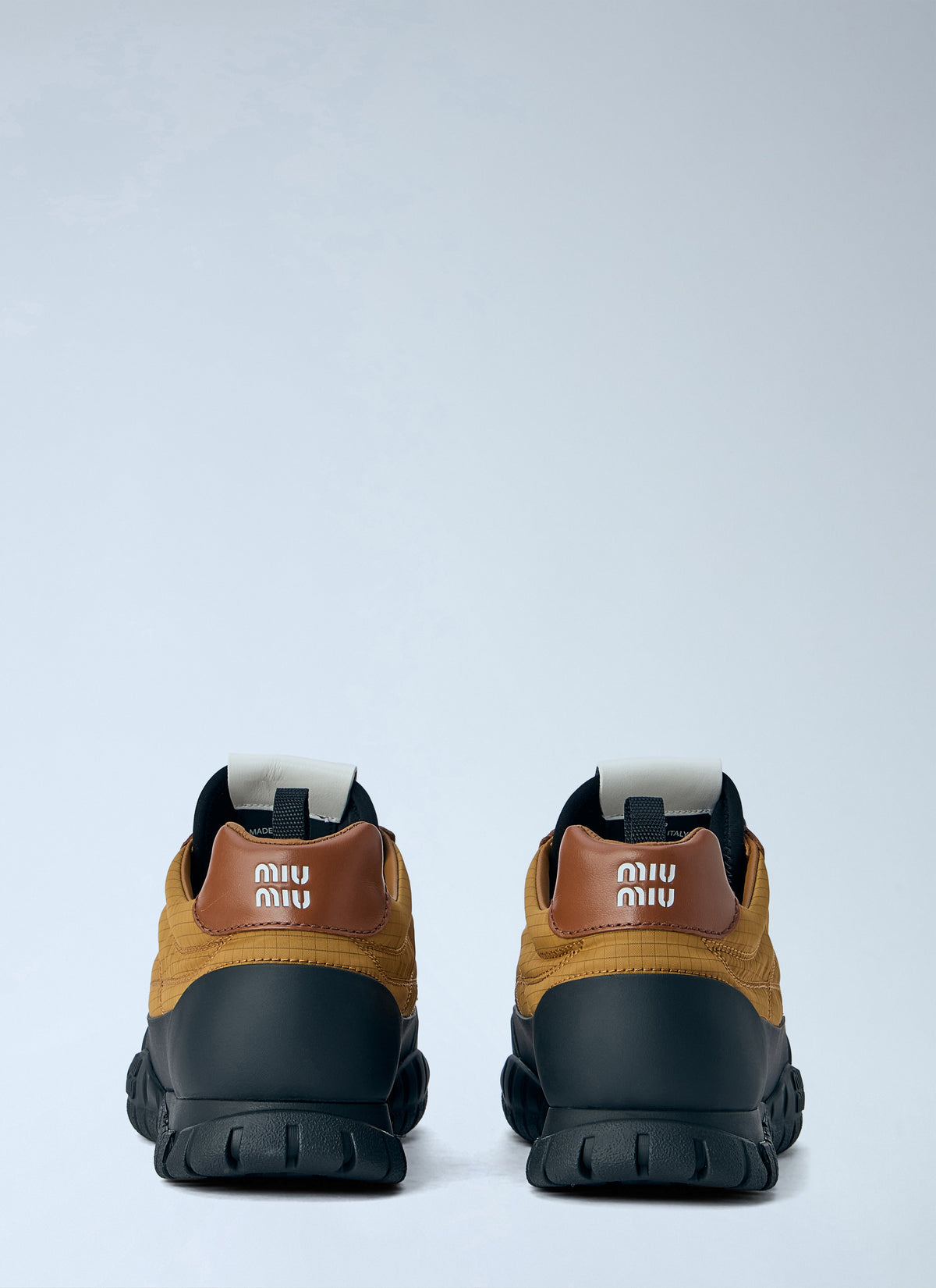 Miu Miu Women Technical Fabric And Leather Sneakers MIU MIU