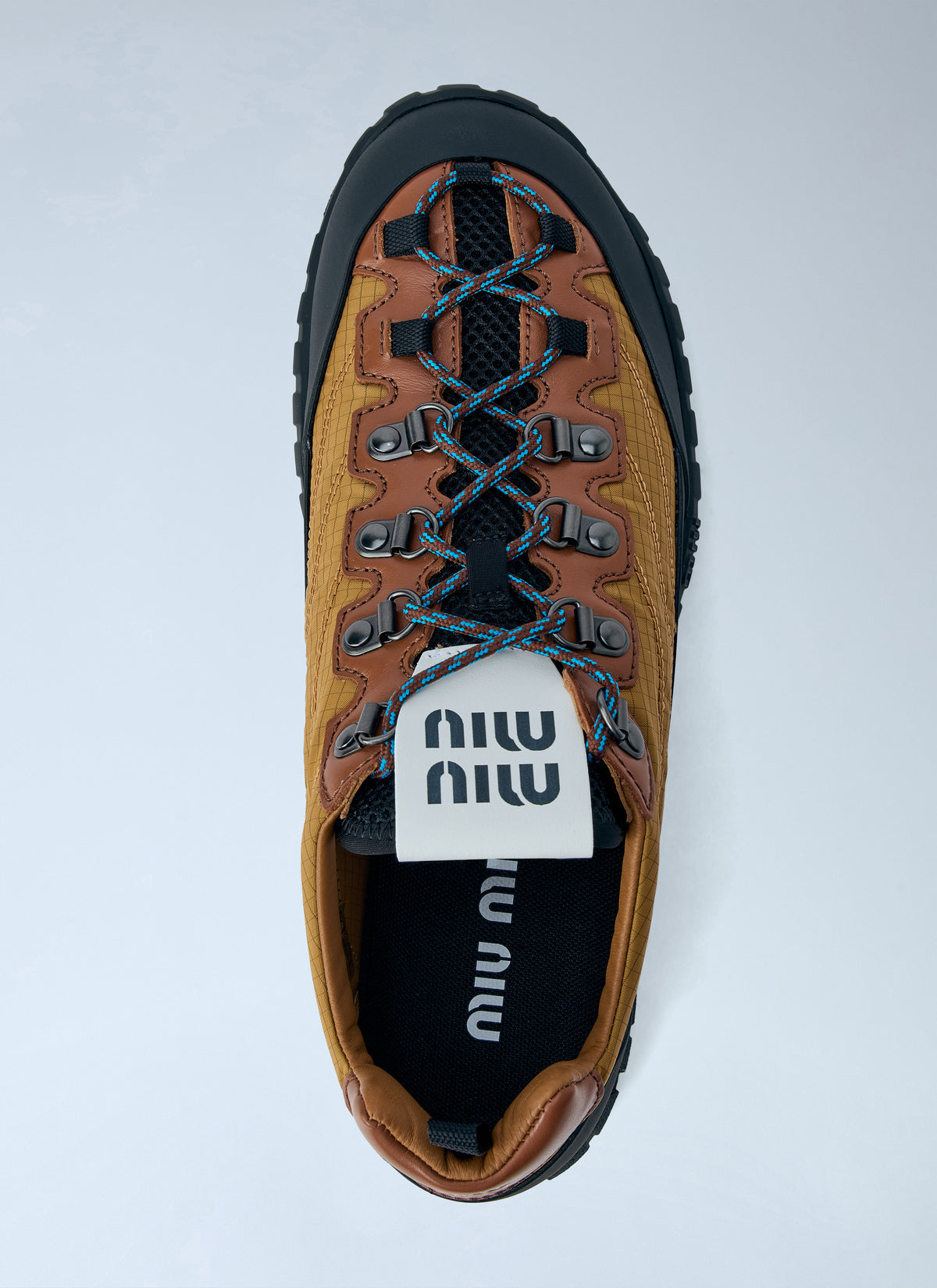 Miu Miu Women Technical Fabric And Leather Sneakers MIU MIU