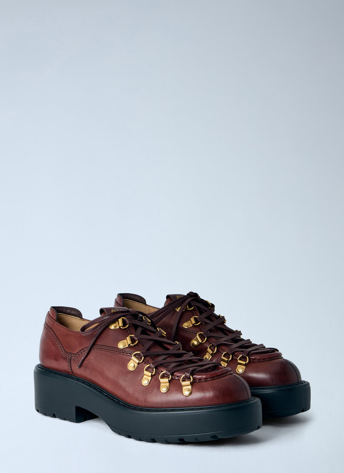 Miu Miu Women Leather Lace Ups MIU MIU