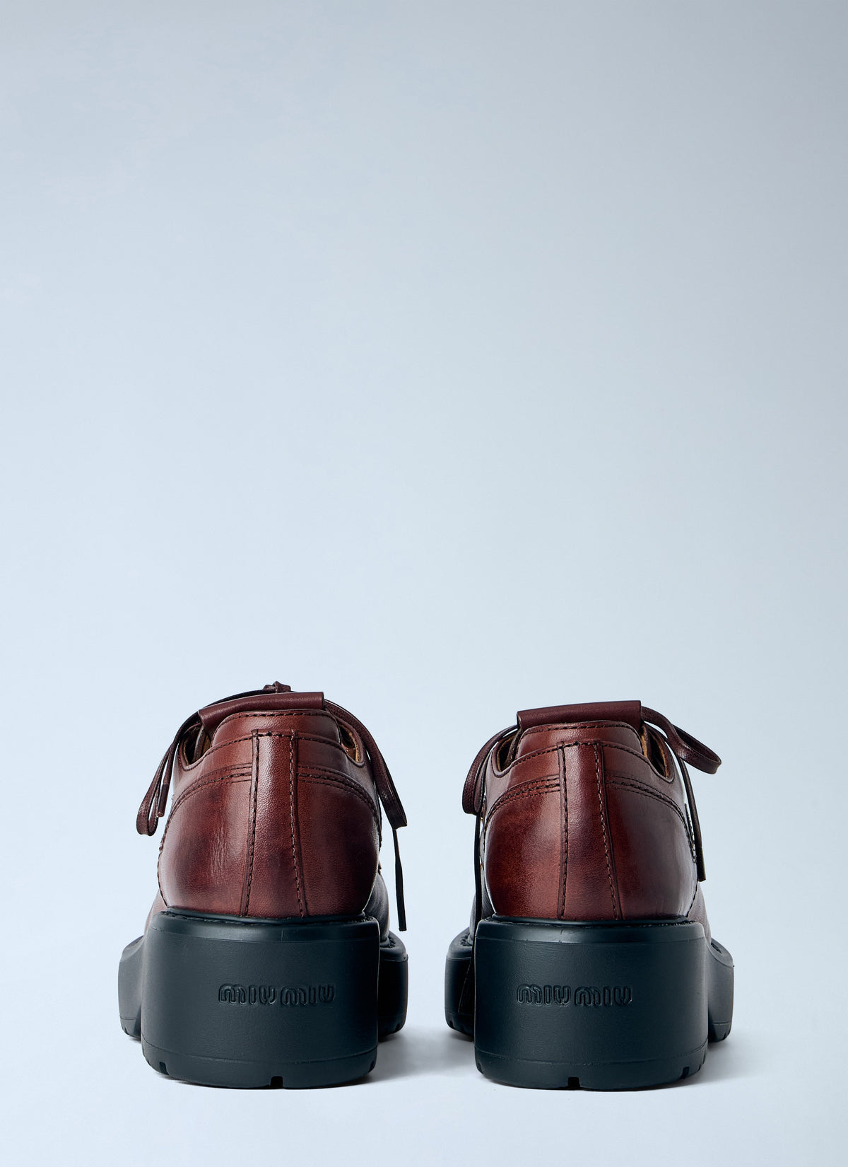 Miu Miu Women Leather Lace Ups MIU MIU