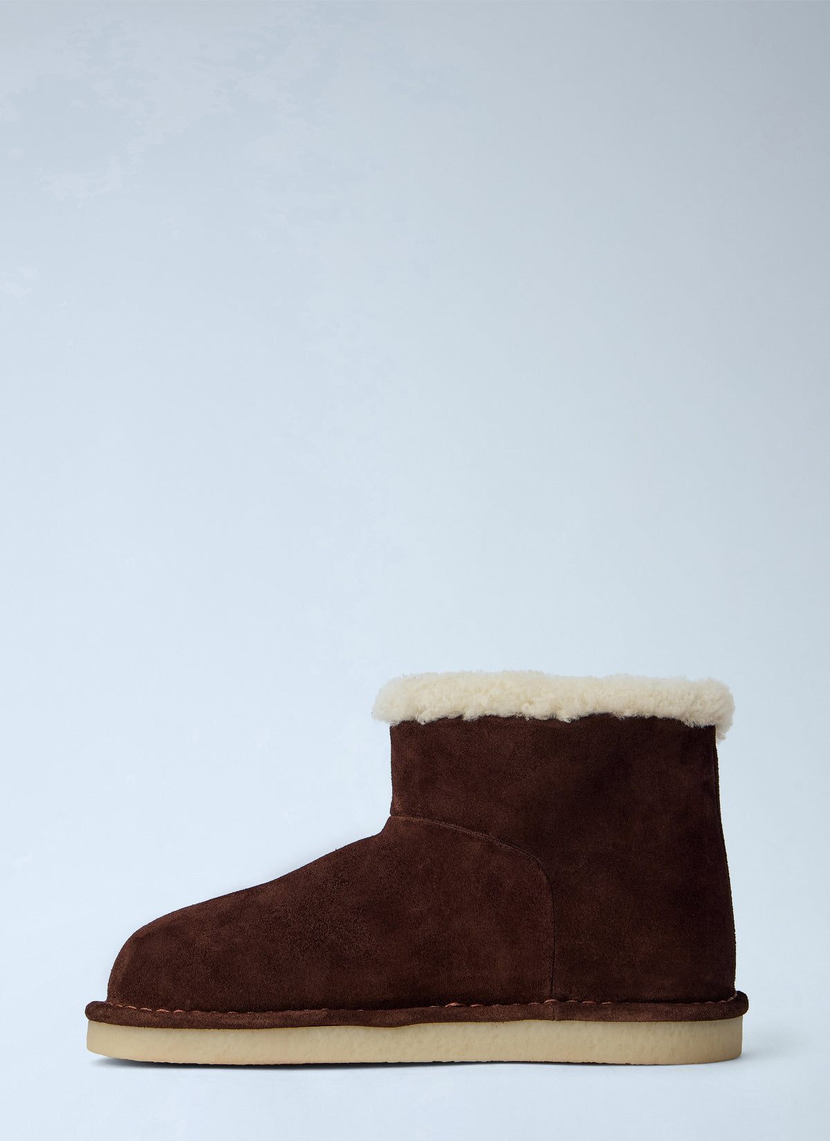 Miu Miu Women Shearling-Lined Suede Ankle Boots MIU MIU