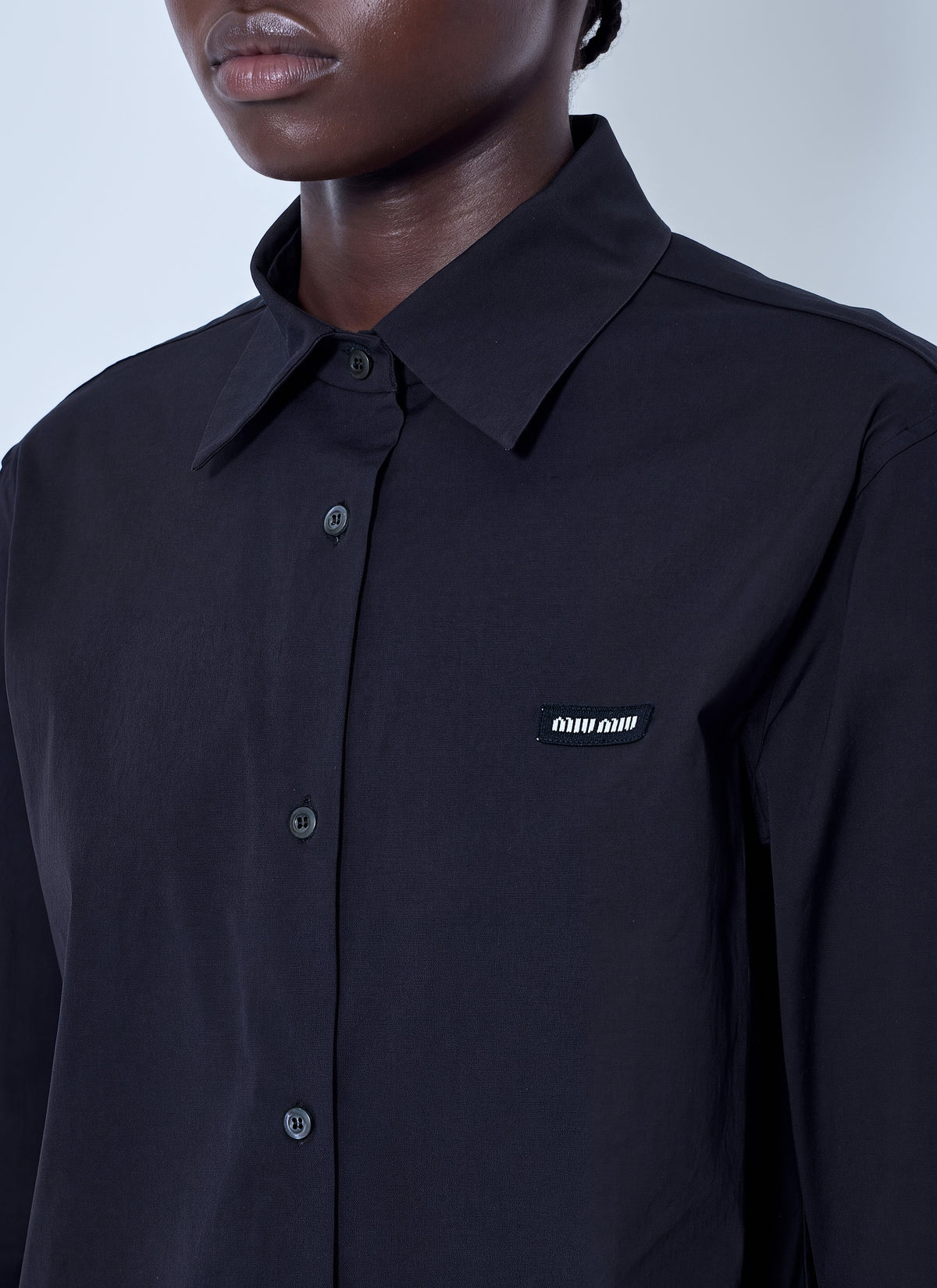 Miu Miu Women Stretch Poplin Shirt MIU MIU