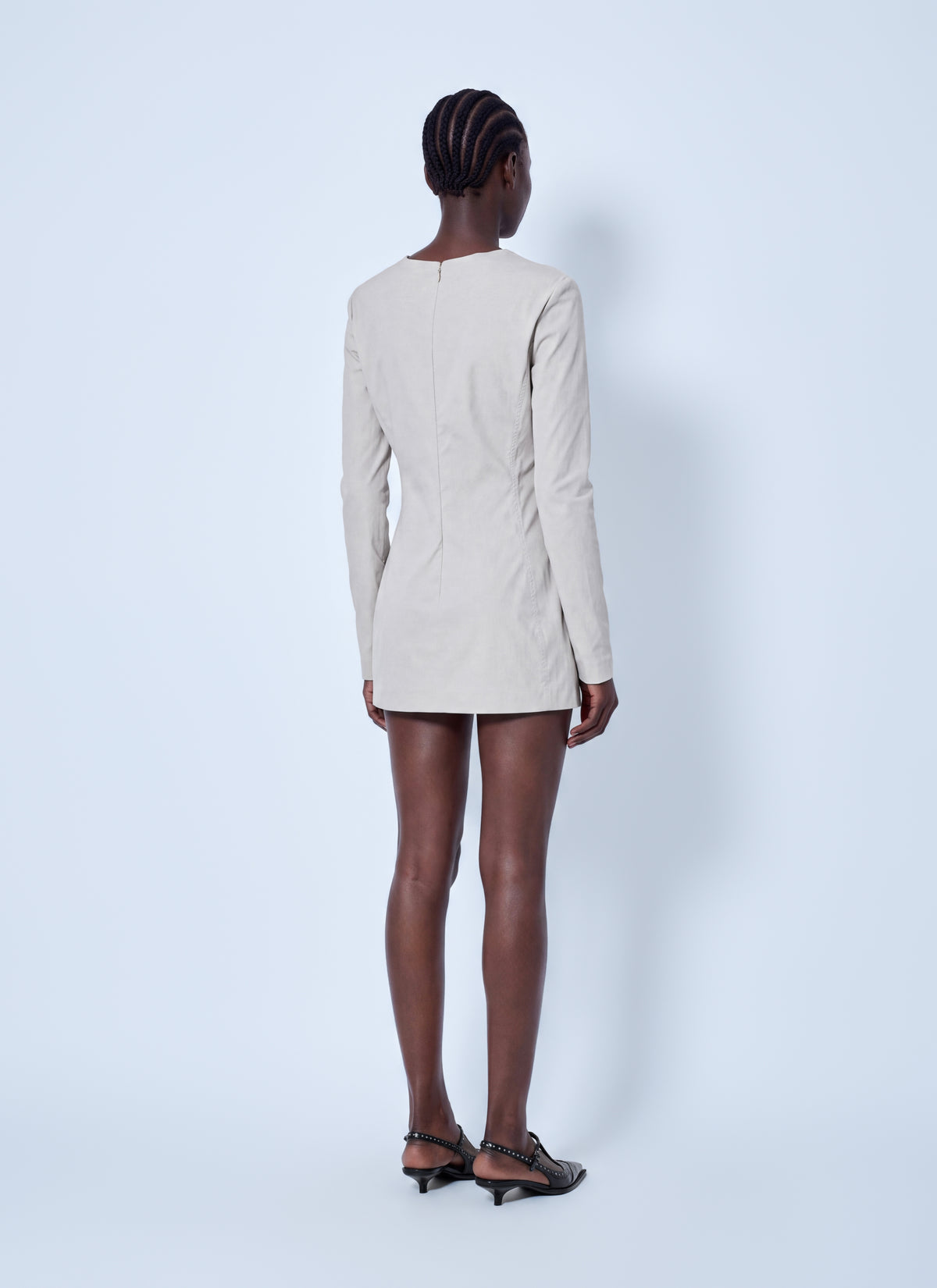 Miu Miu Women Stretch Poplin Mini Dress MIU MIU