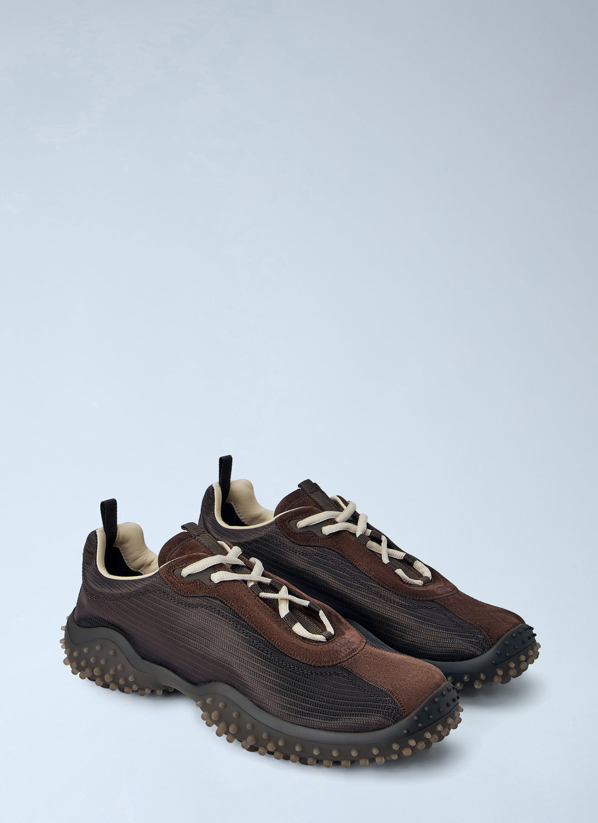 Miu Miu Women Bubble Technical Fabric And Suede Sneakers MIU MIU