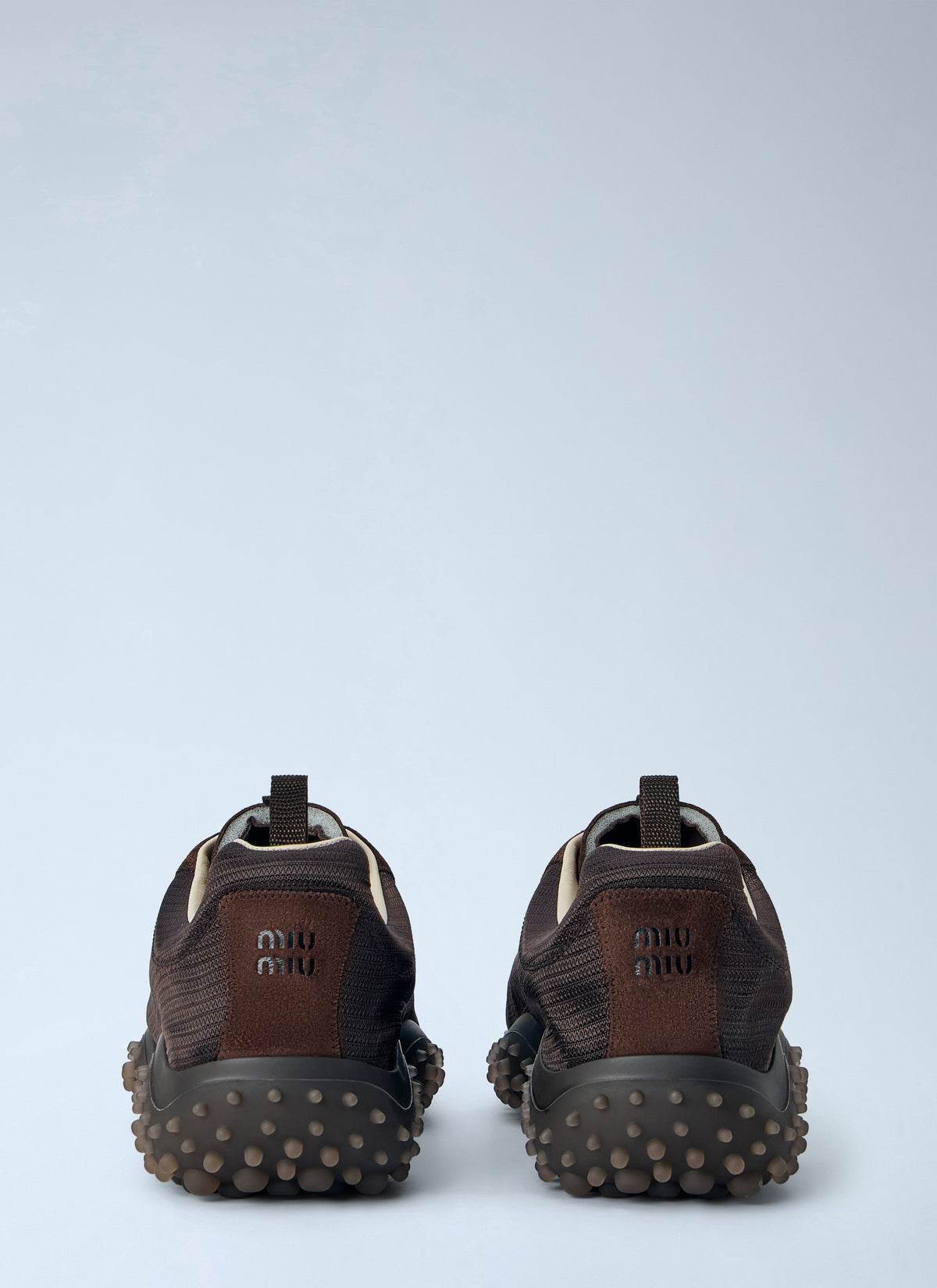 Miu Miu Women Bubble Technical Fabric And Suede Sneakers MIU MIU