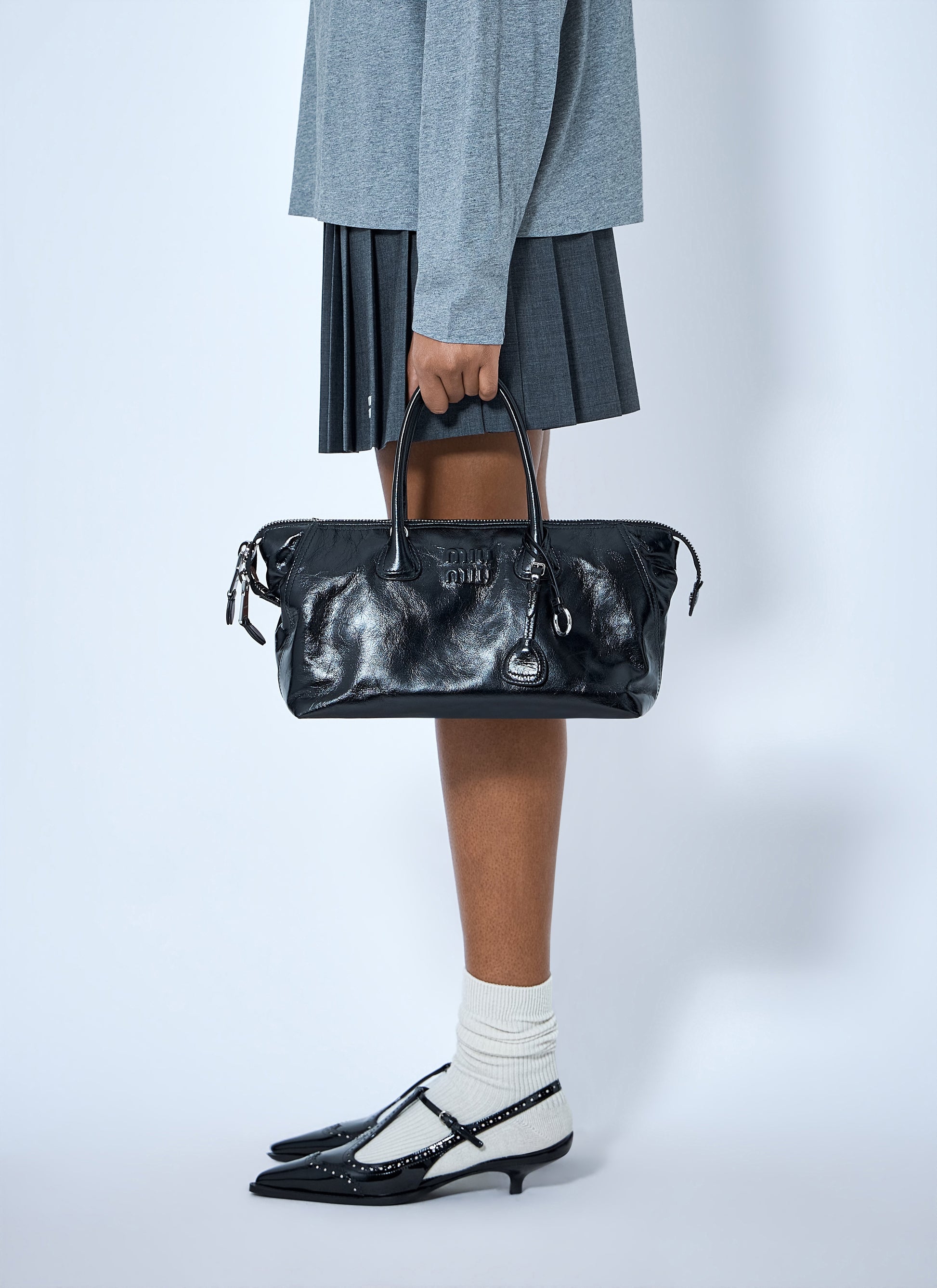 Miu Miu Women Leather Top Handle Bag MIU MIU