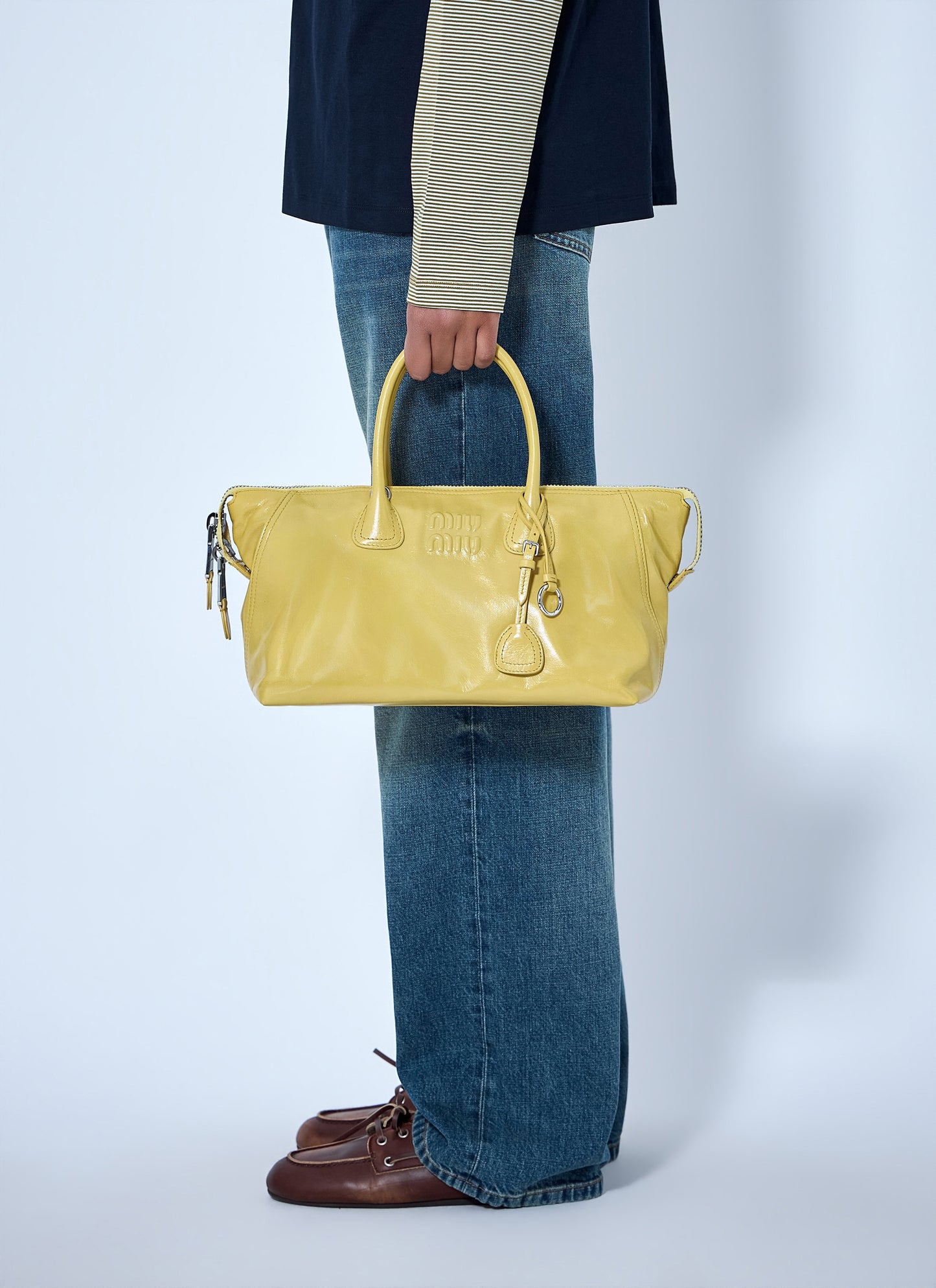 Miu Miu Women Leather Top Handle Bag MIU MIU