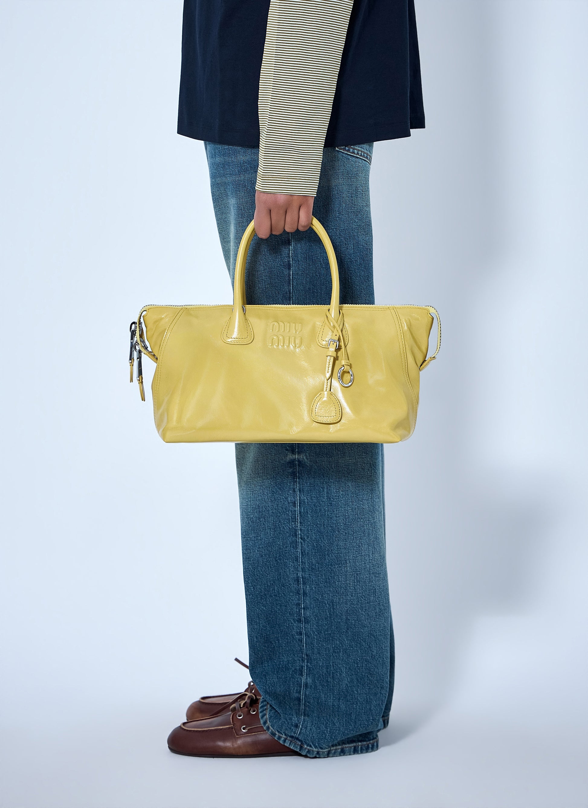 Miu Miu Women Leather Top Handle Bag MIU MIU