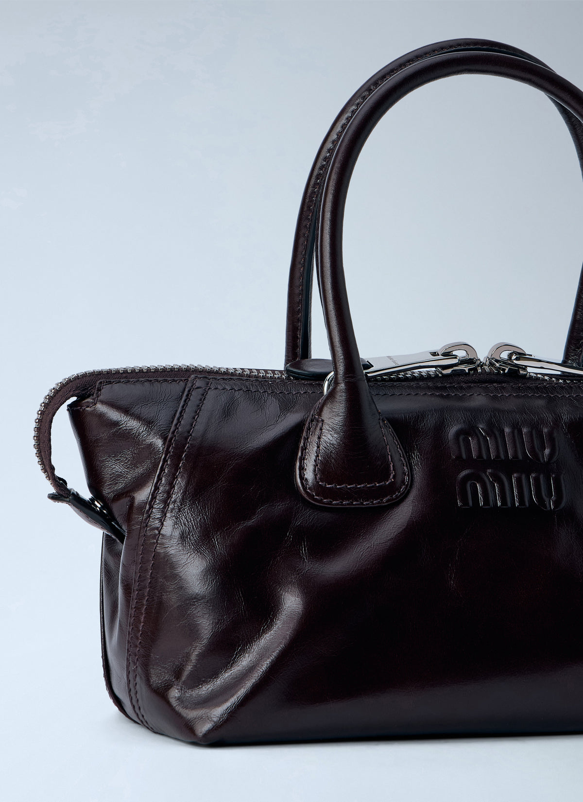 Miu Miu Women Leather Top Handle Bag MIU MIU