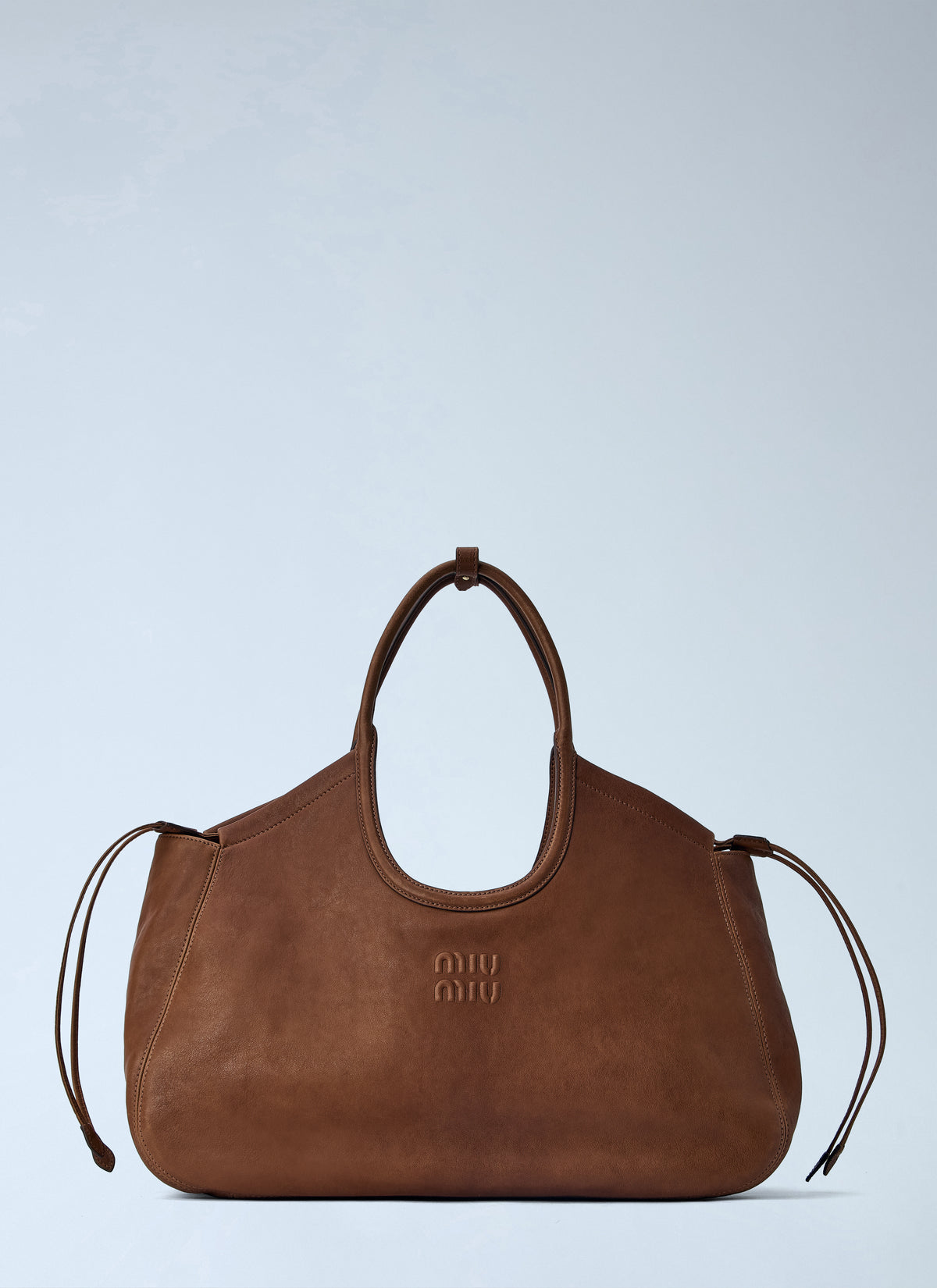 Miu Miu Women Ivy Nappa Leather Shopping Bag MIU MIU