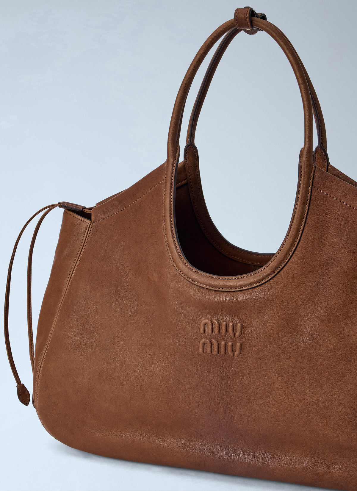 Miu Miu Women Ivy Nappa Leather Shopping Bag MIU MIU