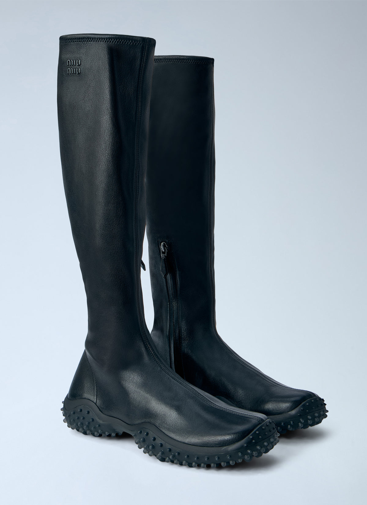 Miu Miu Women Stretch Nappa Leather Boots MIU MIU