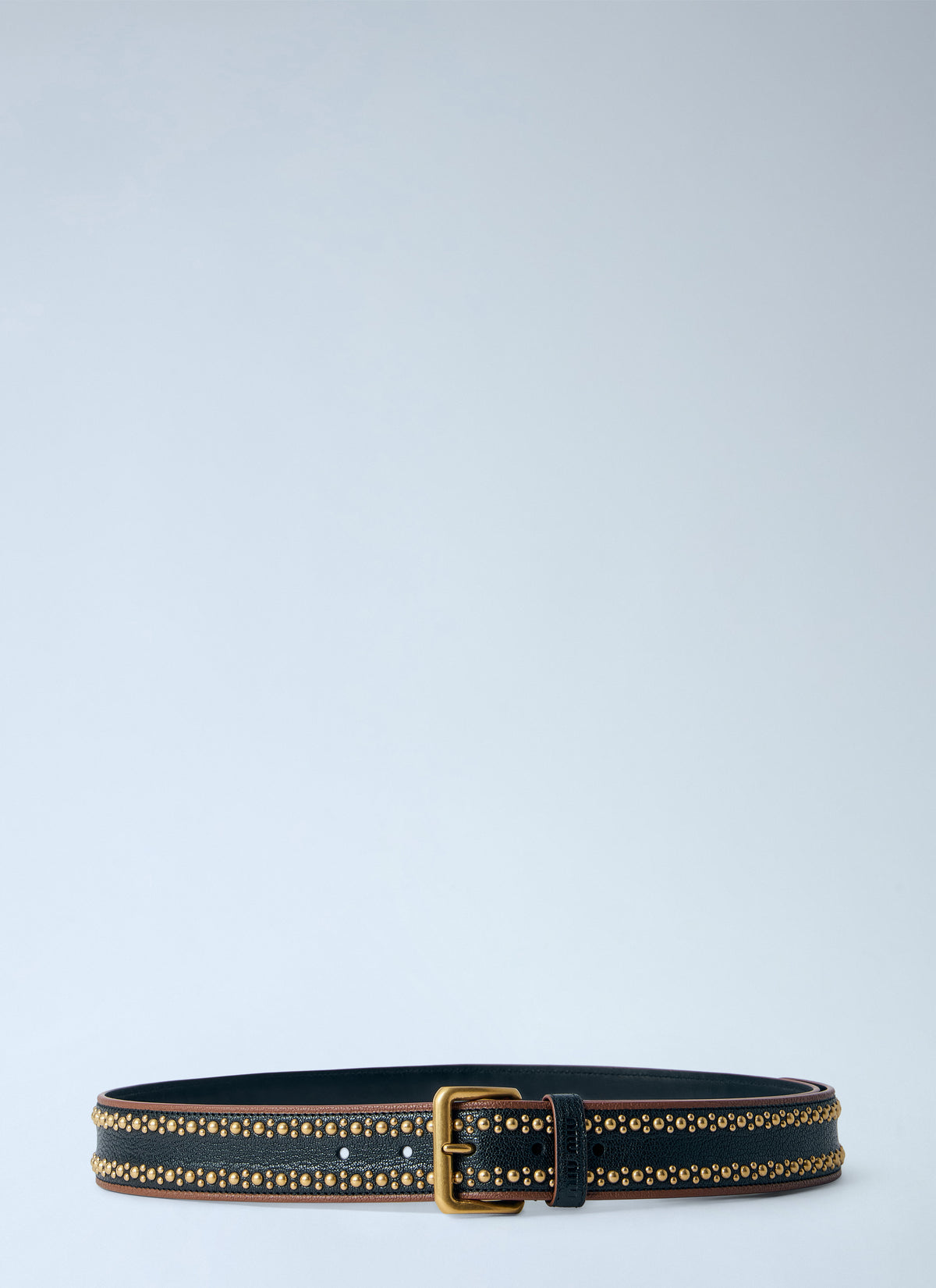 Miu Miu Women Studded Leather Belt MIU MIU