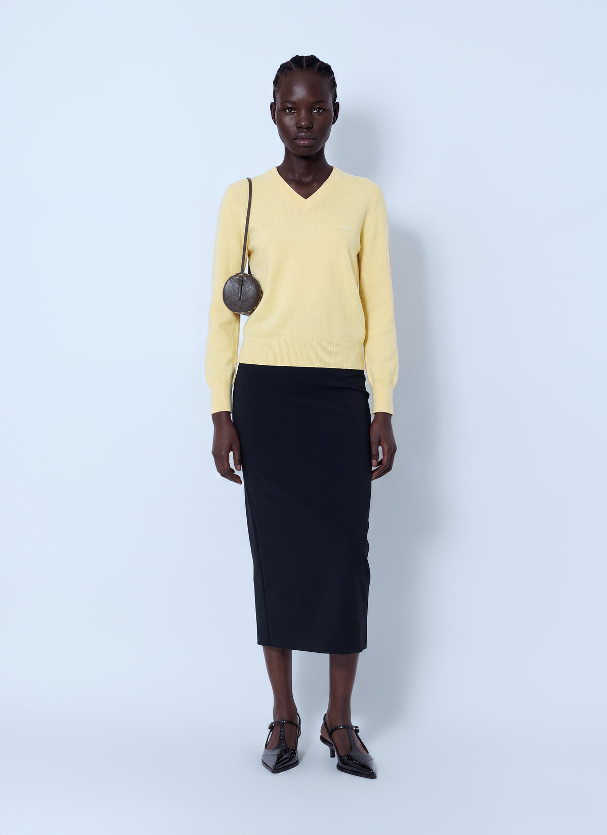 Miu Miu Women V-Neck Wool Sweater MIU MIU