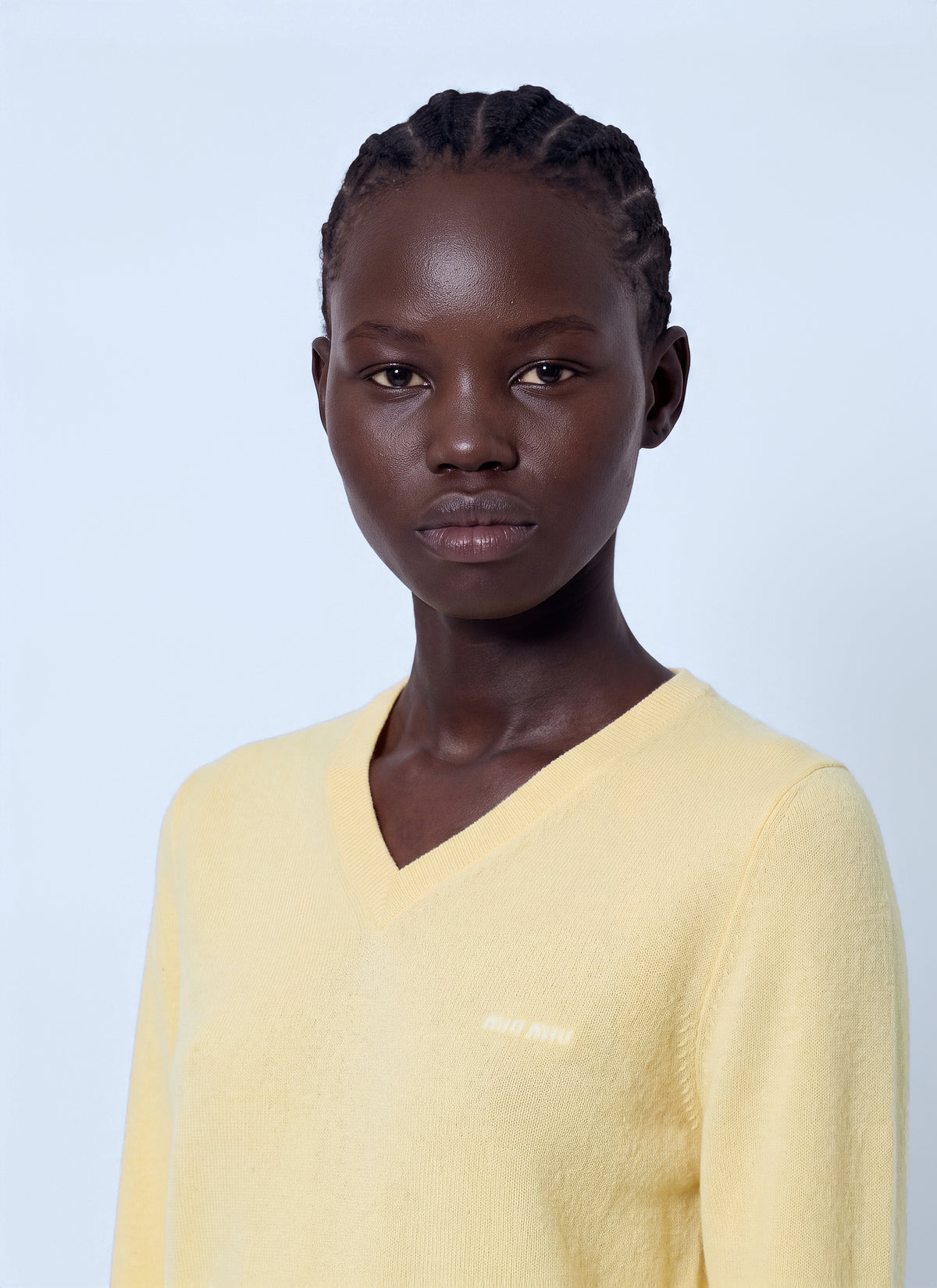 Miu Miu Women V-Neck Wool Sweater MIU MIU