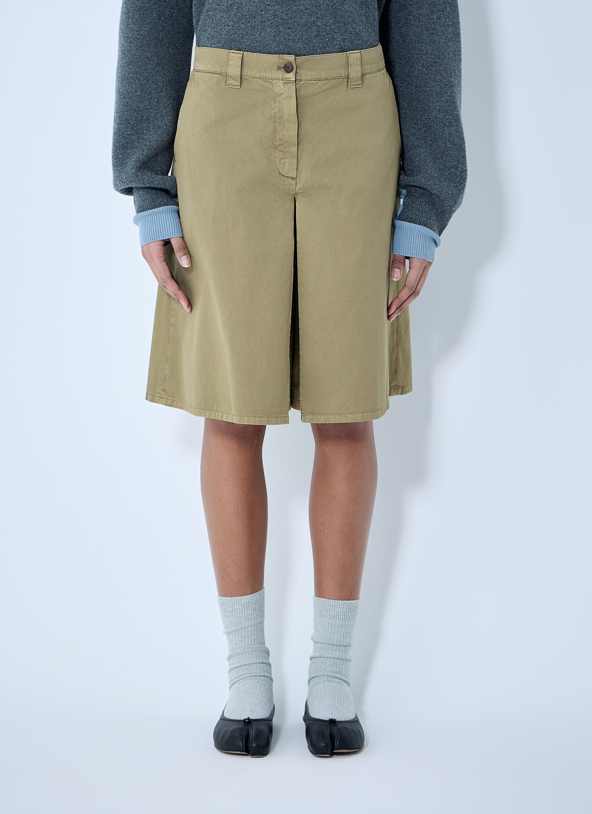 Miu Miu Women Garment-Dyed Skirt MIU MIU