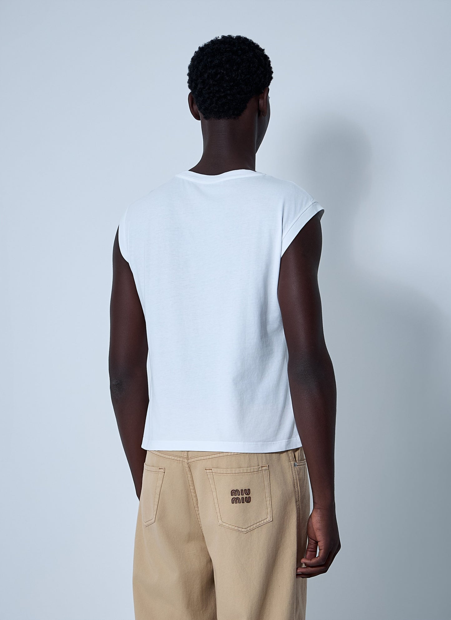 Miu Miu Women Set Of Three Logo Motif T-Shirts