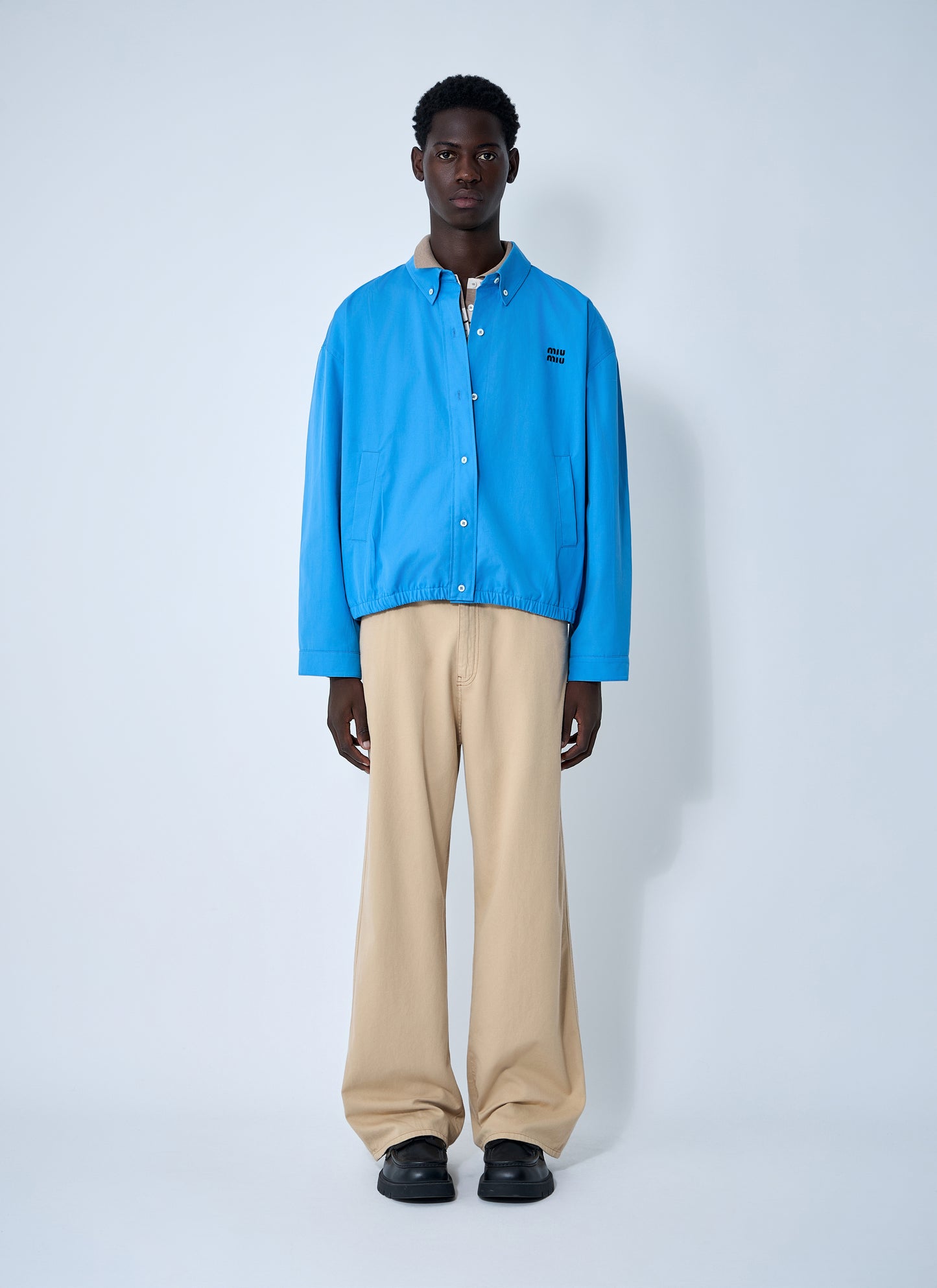 Miu Miu Women Logo Motif Blouson Jacket MIU MIU