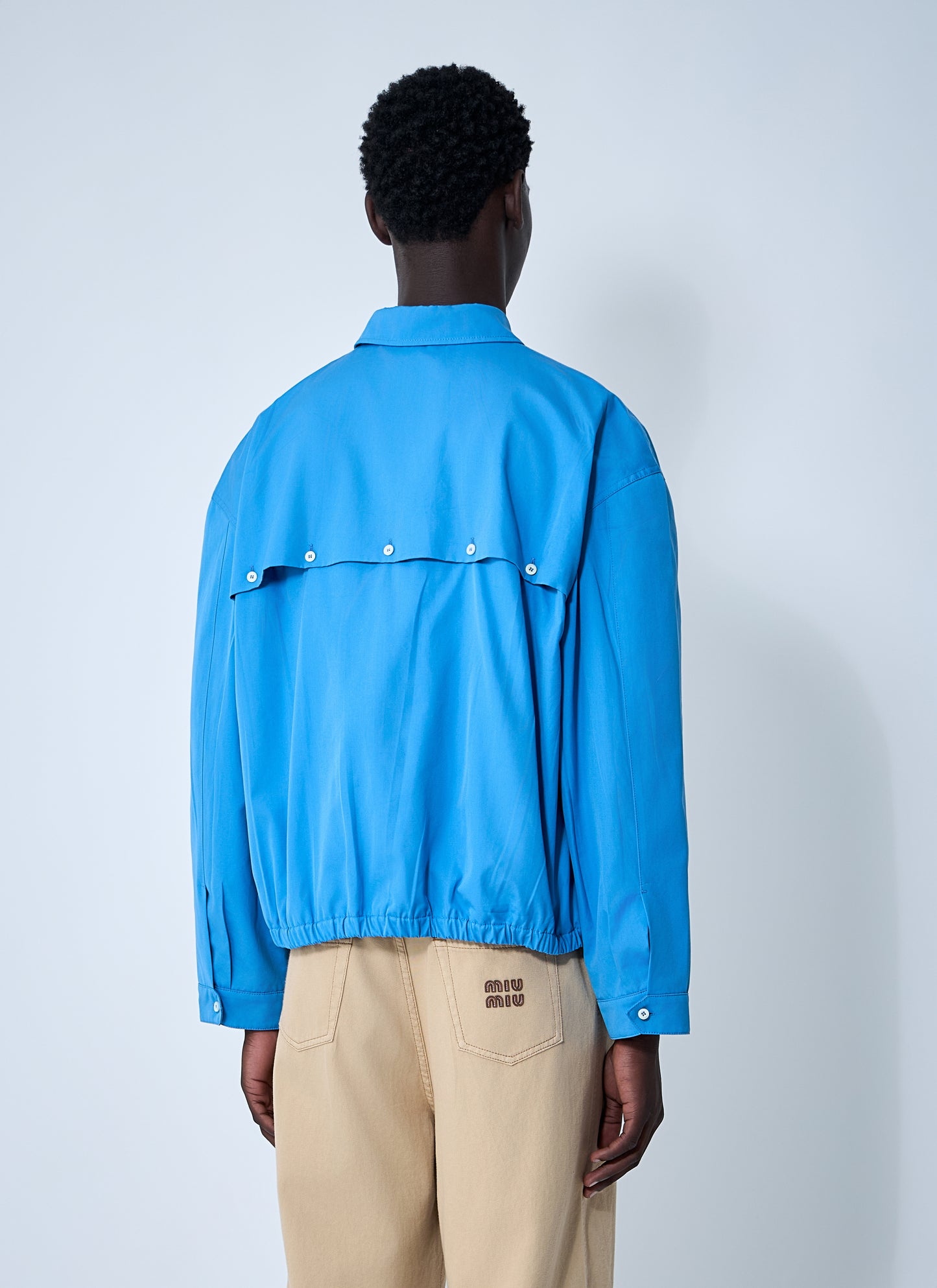 Miu Miu Women Logo Motif Blouson Jacket MIU MIU