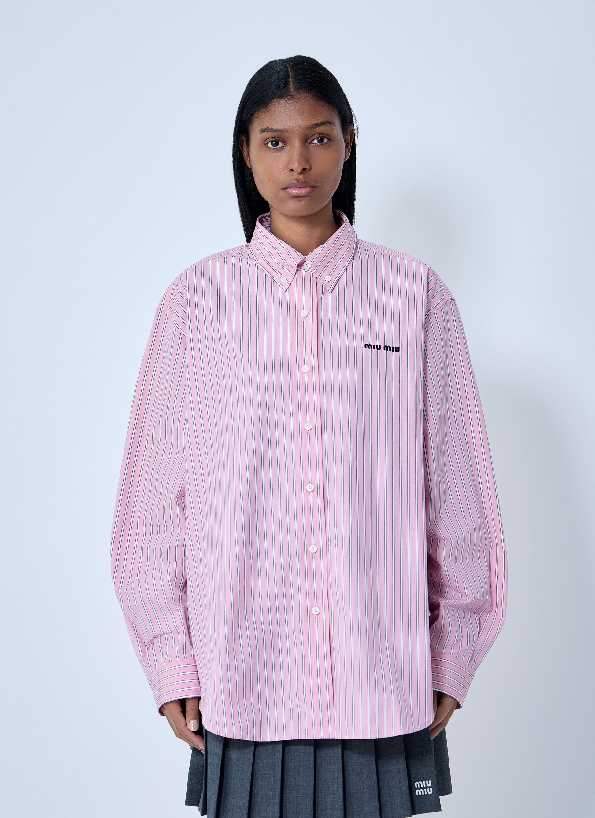 Miu Miu Women Poplin Shirt MIU MIU