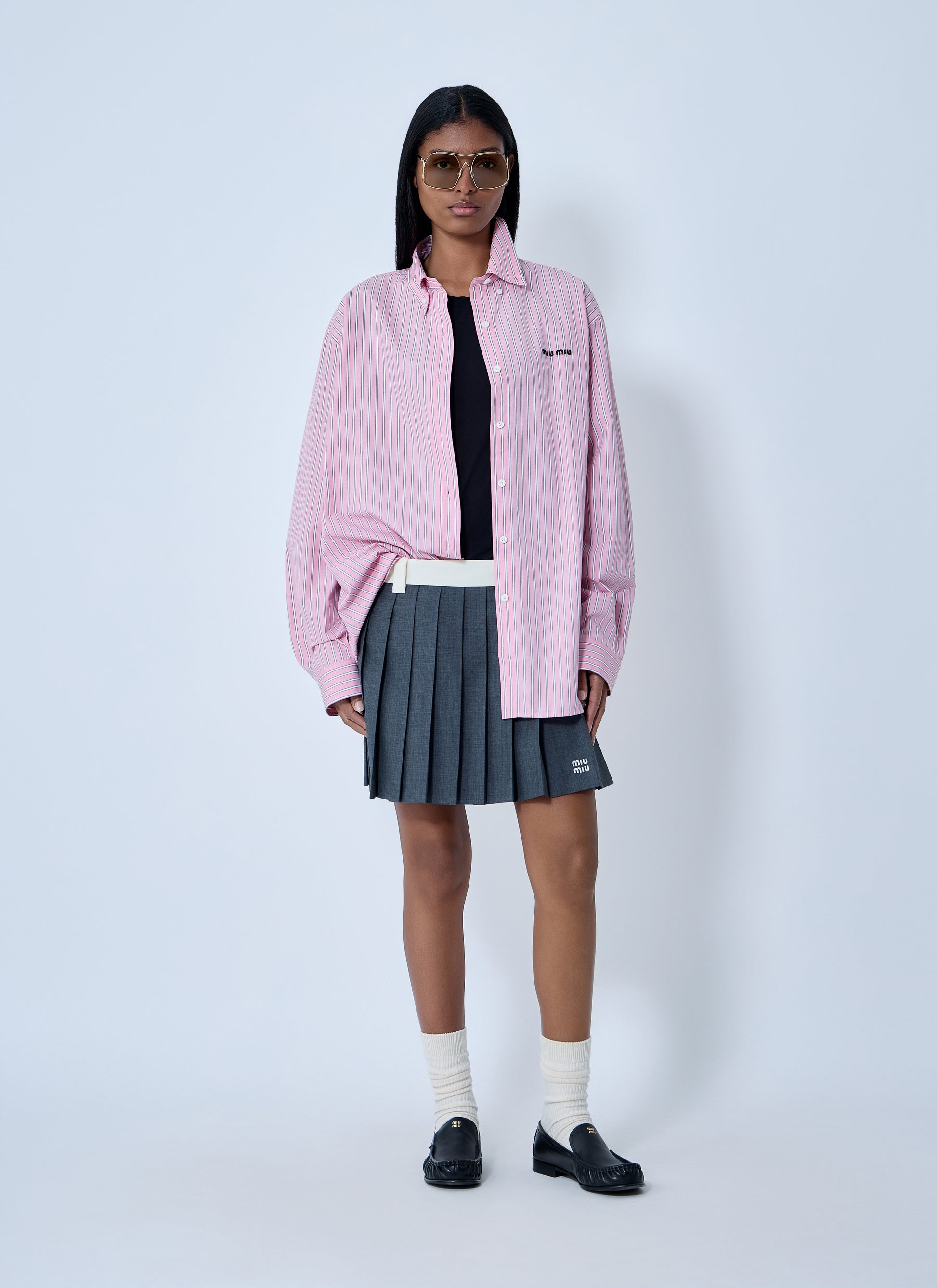 Miu Miu Women Poplin Shirt MIU MIU