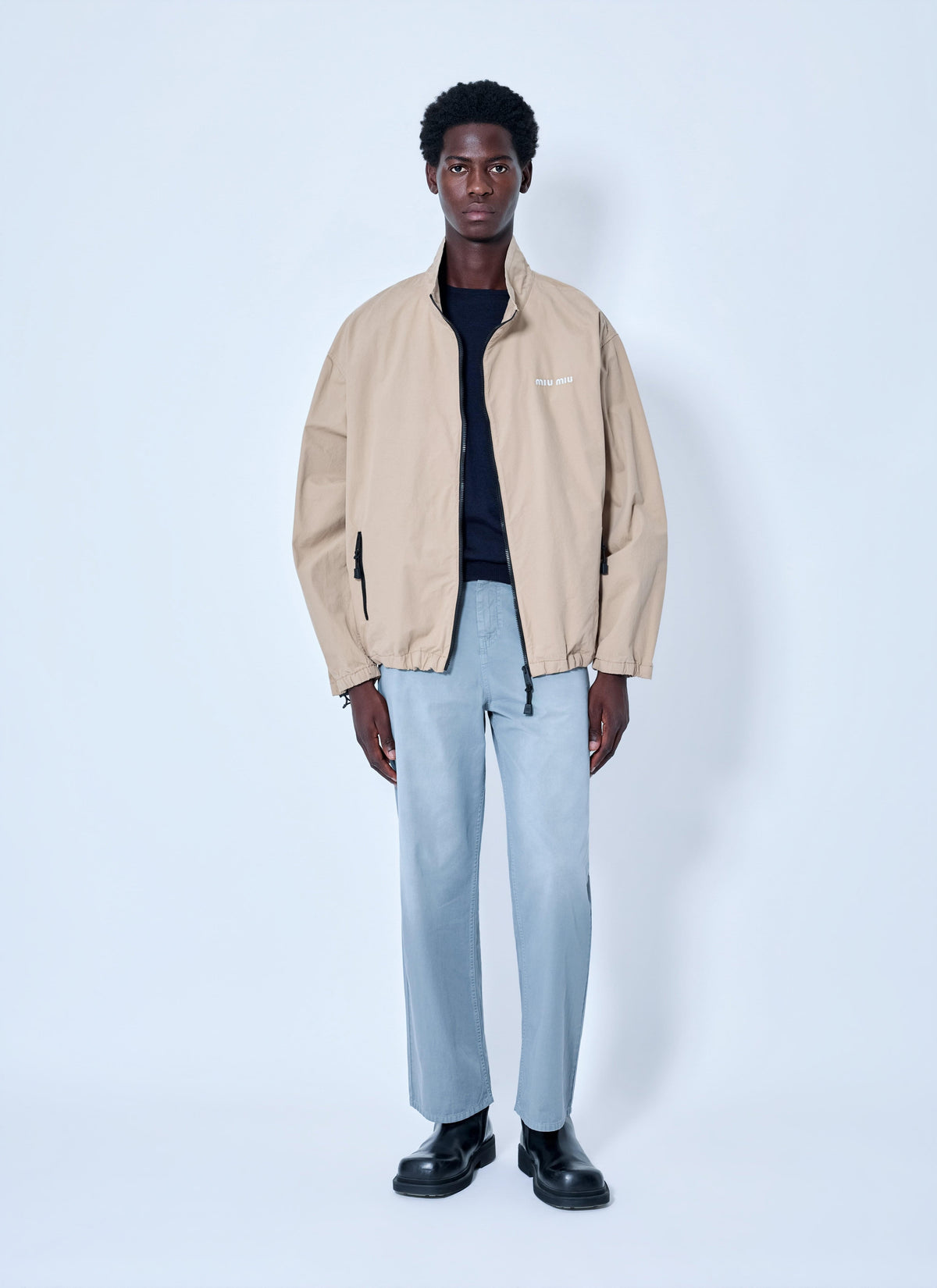 Miu Miu Women Garment-Dyed Twill Pants MIU MIU