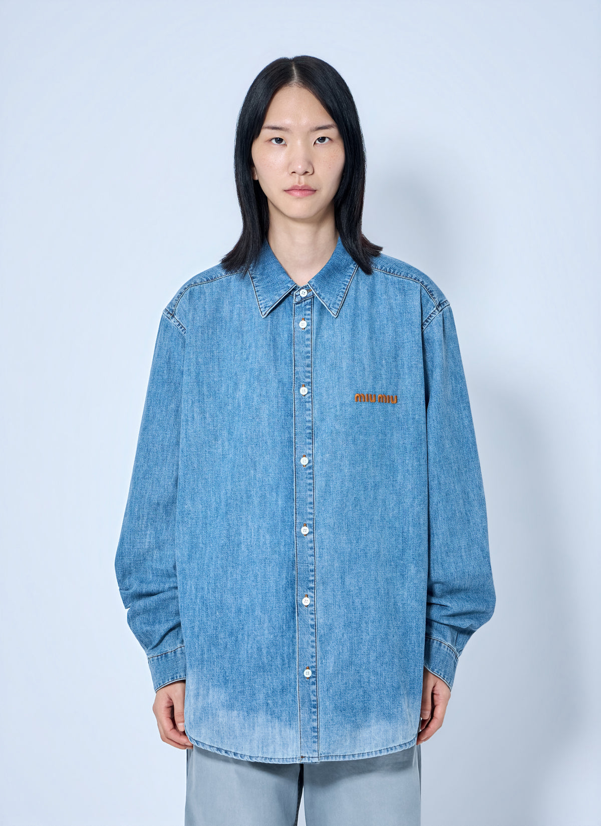 Miu Miu Men Chambray Shirt MIU MIU
