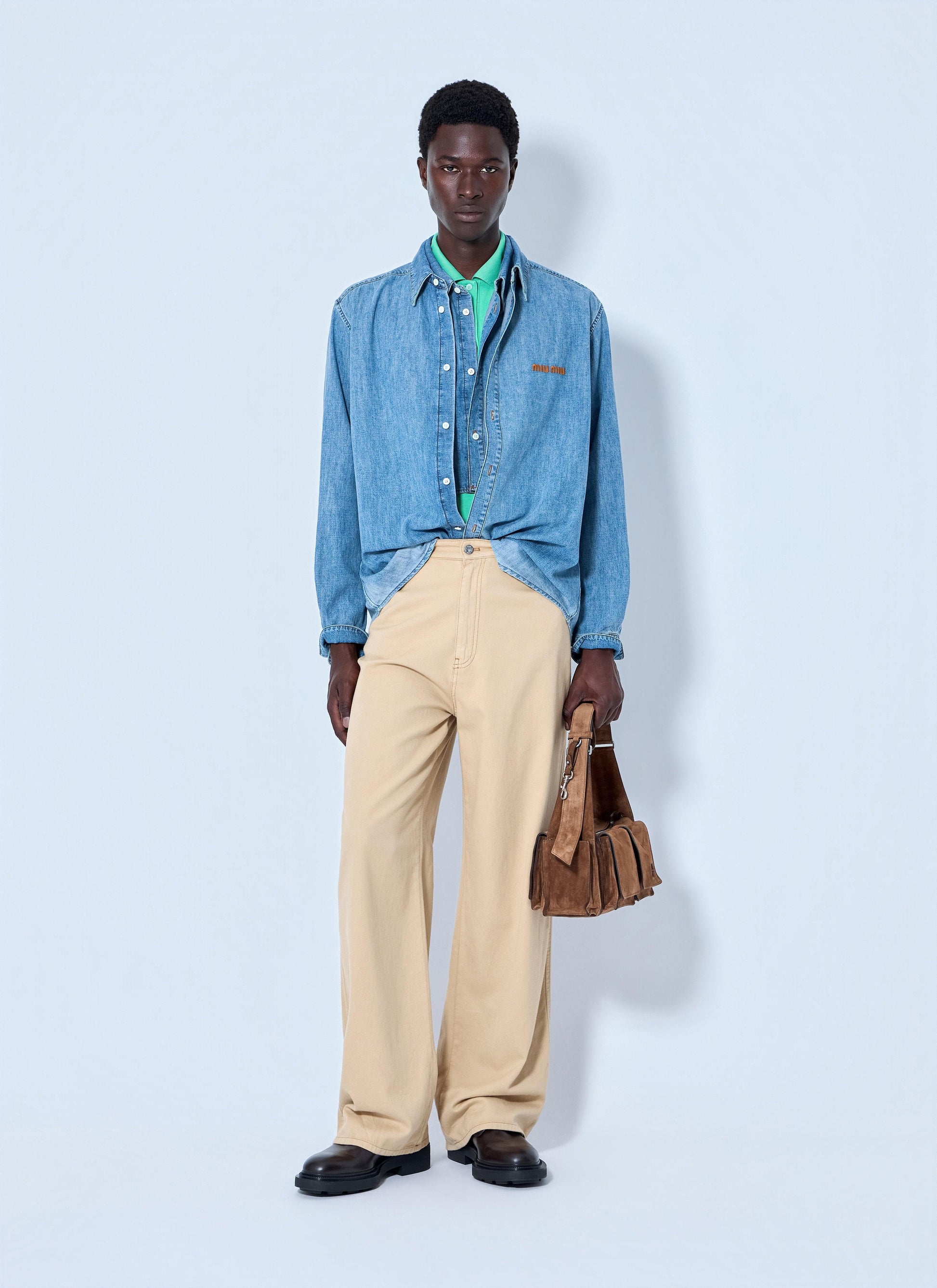 Miu Miu Women Chambray Shirt MIU MIU