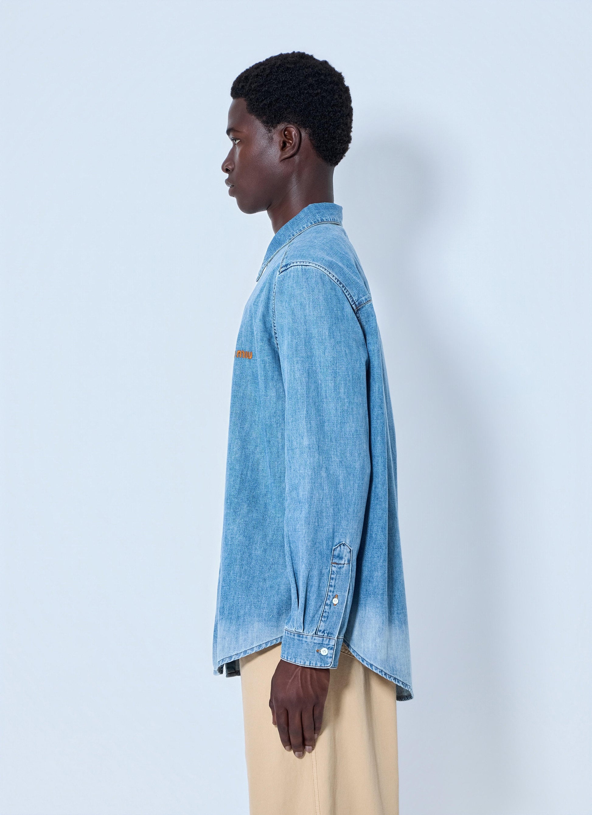 Miu Miu Women Chambray Shirt MIU MIU