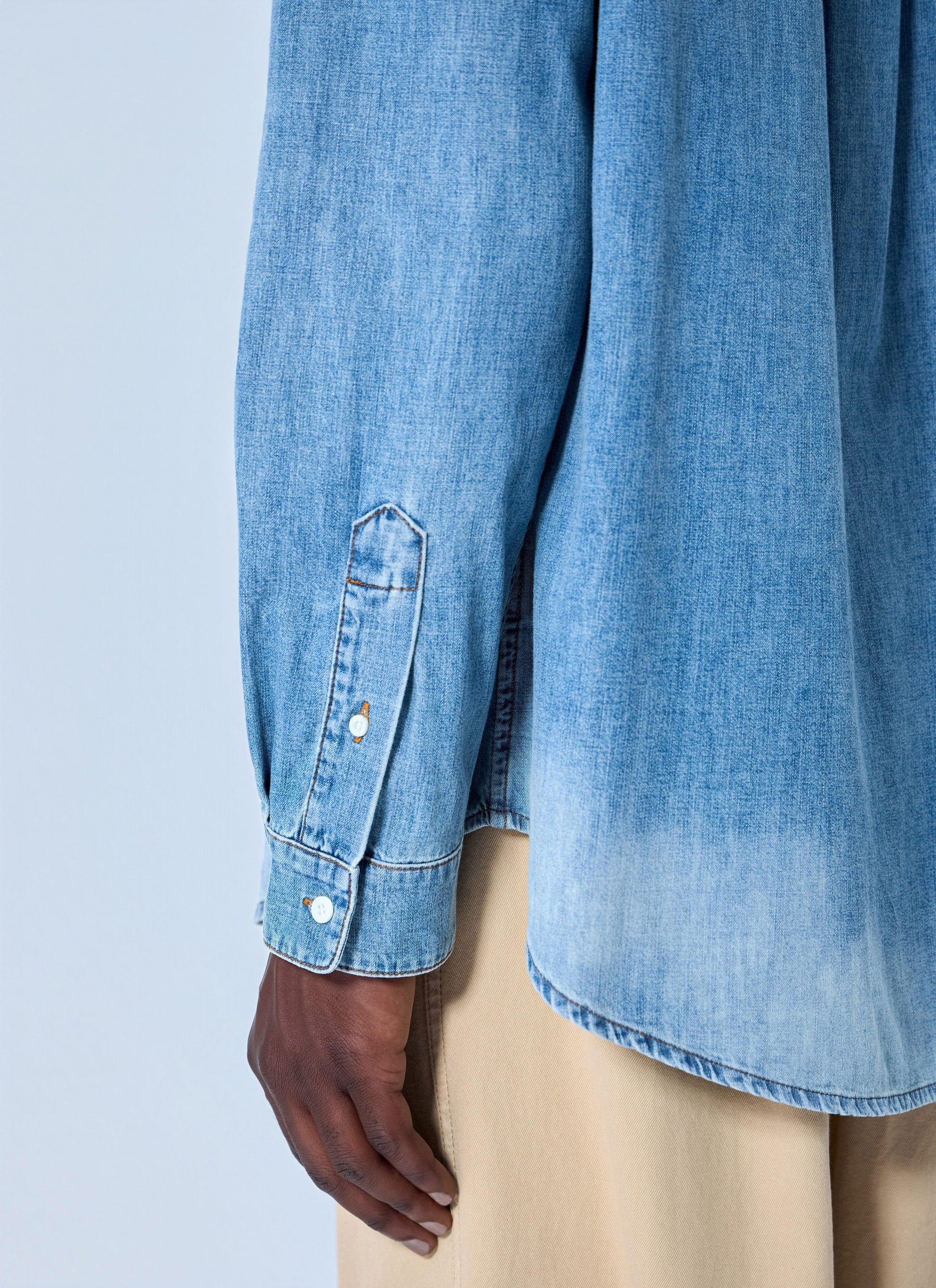 Miu Miu Women Chambray Shirt MIU MIU
