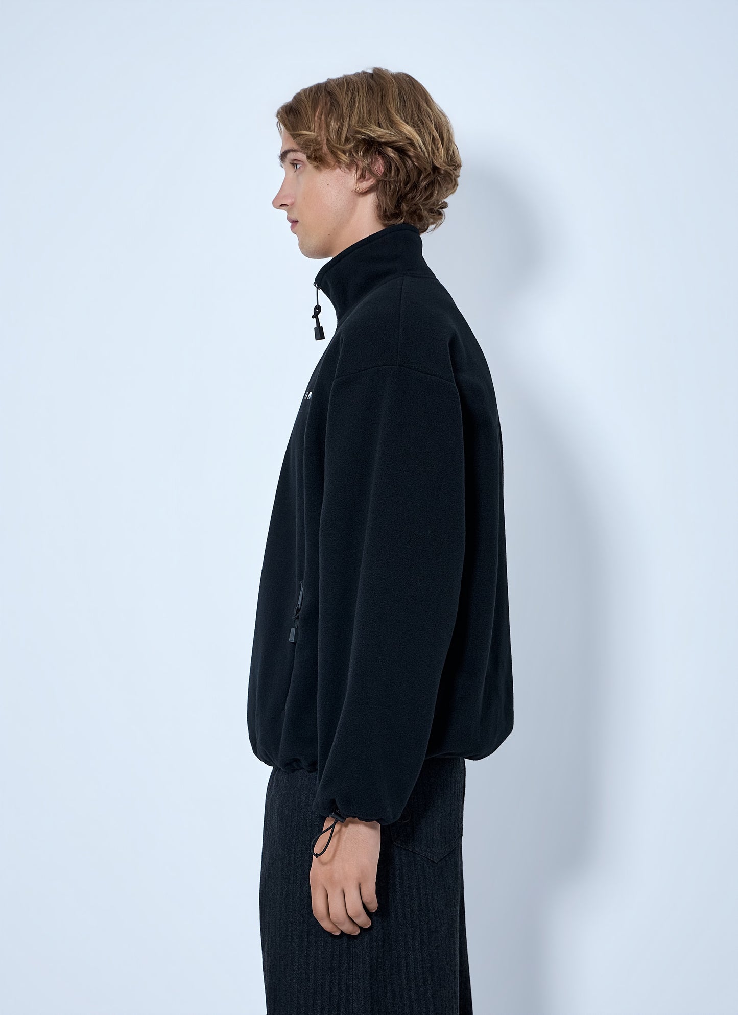 Miu Miu Women Half-Zip Fleece Sweatshirt MIU MIU
