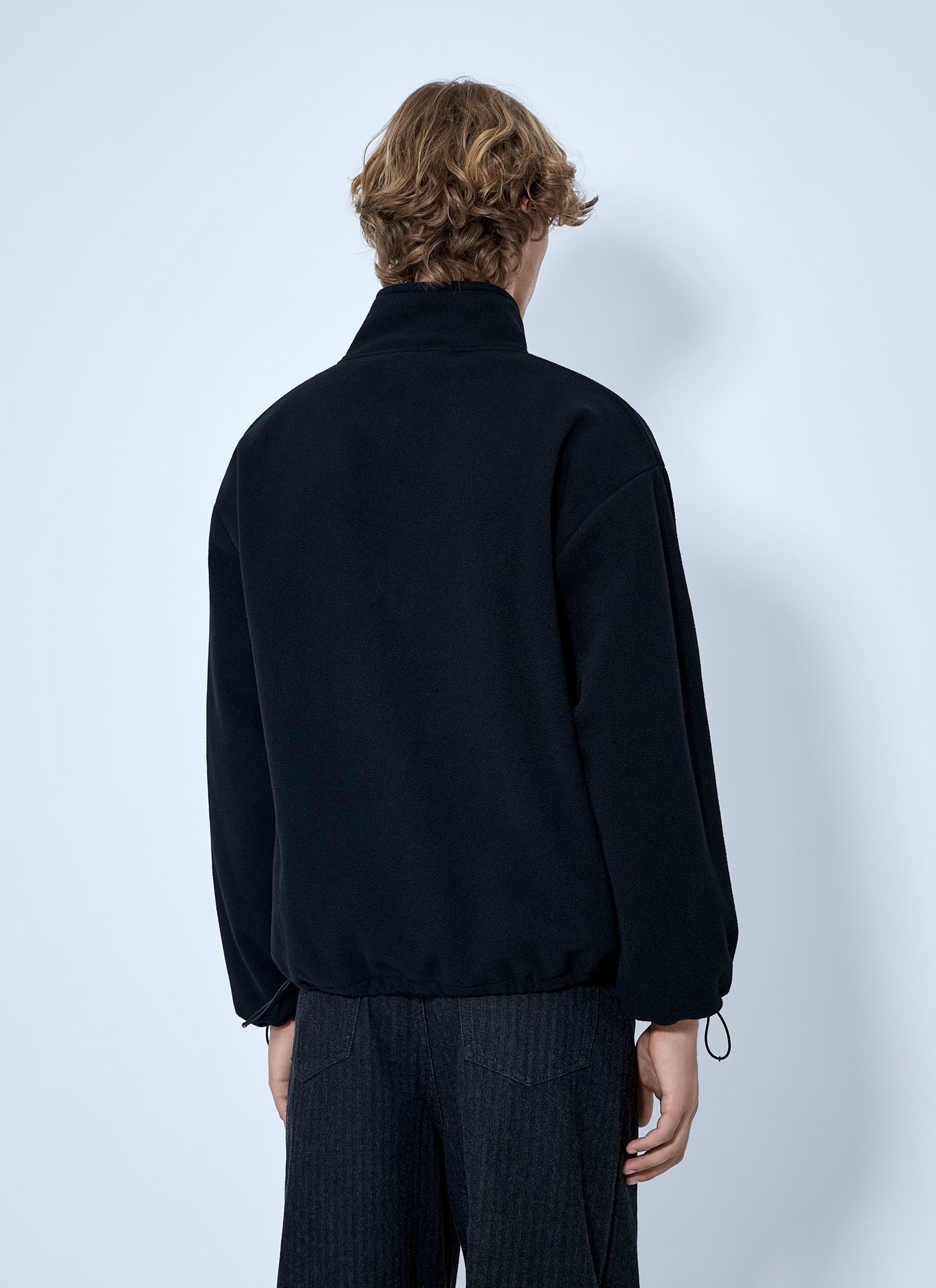 Miu Miu Women Half-Zip Fleece Sweatshirt MIU MIU