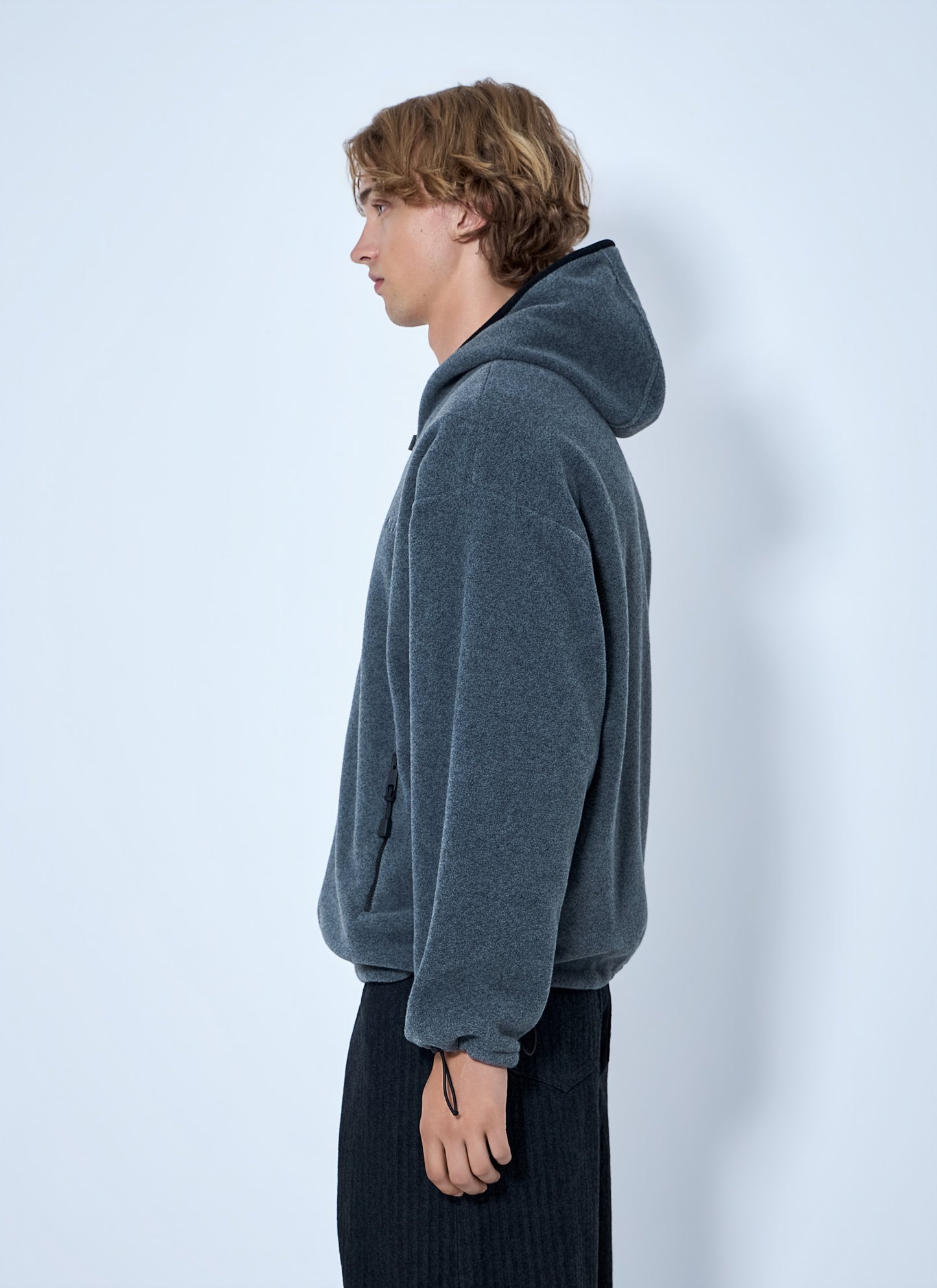 Miu Miu Men Hooded Zip Sweatshirt MIU MIU
