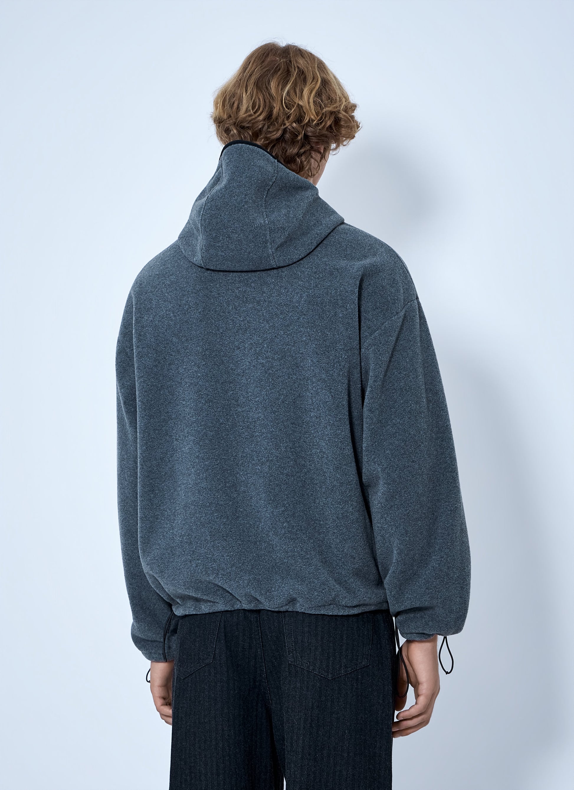 Miu Miu Men Hooded Zip Sweatshirt MIU MIU