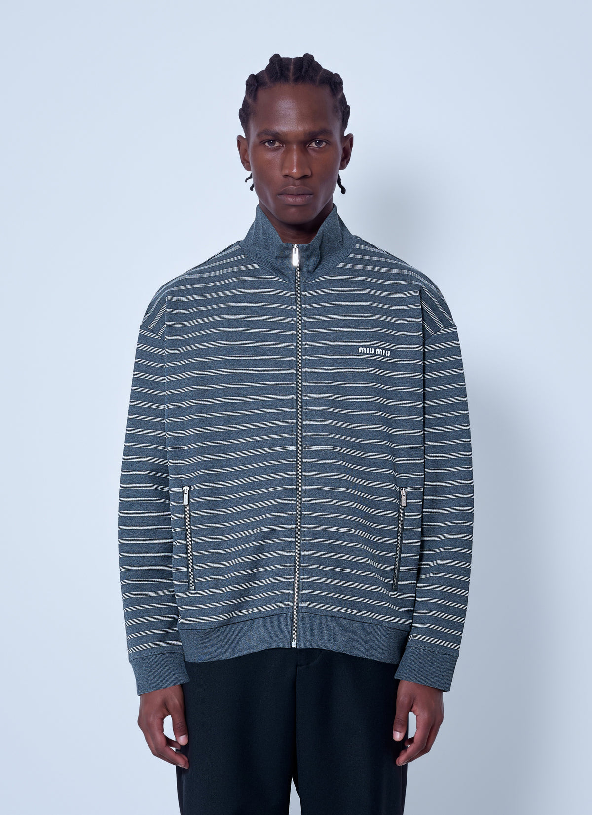 Miu Miu Women Fleece Zipper Jacket MIU MIU